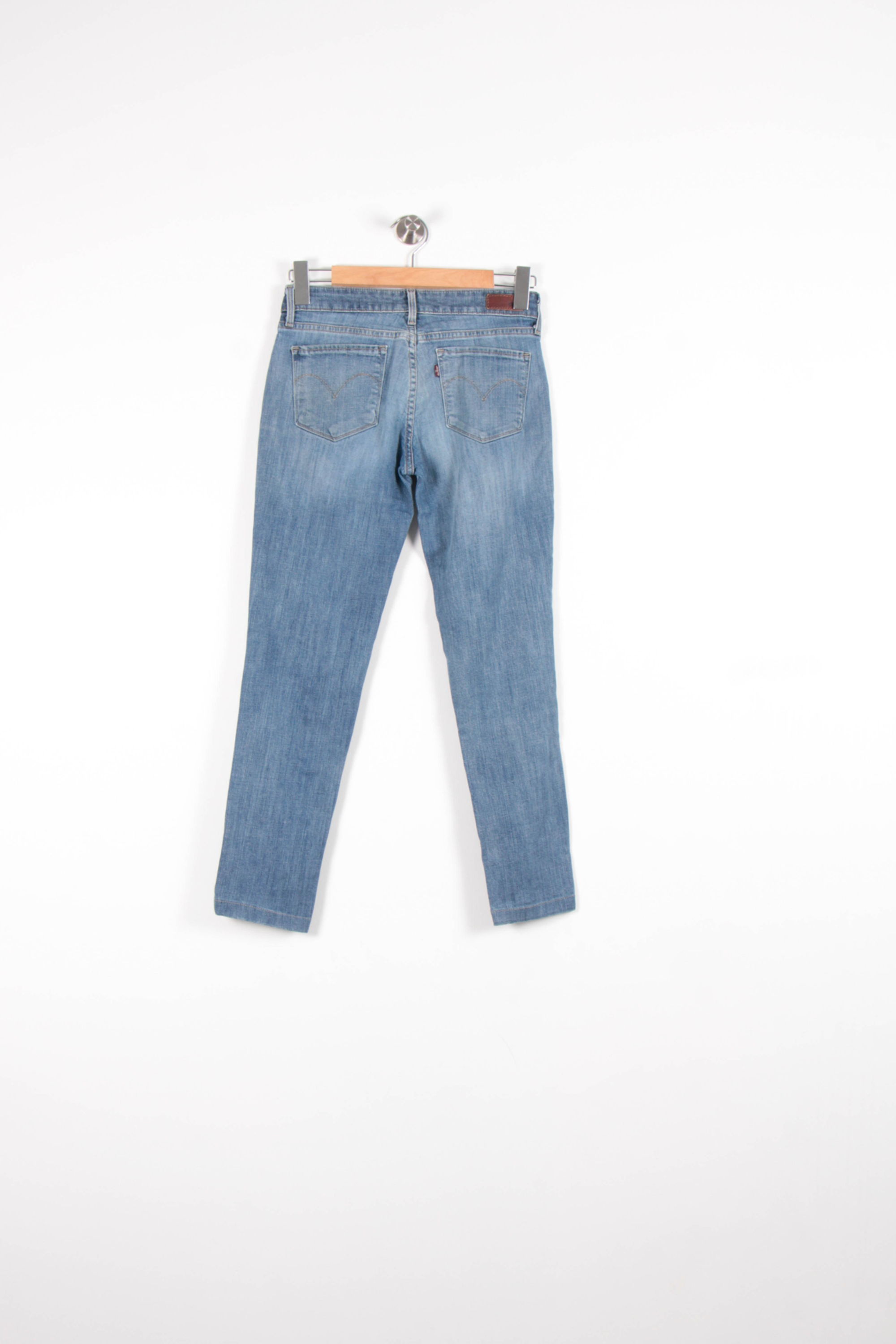 Cropped slim jeans with studs LEVI'S - Seconde main Blue