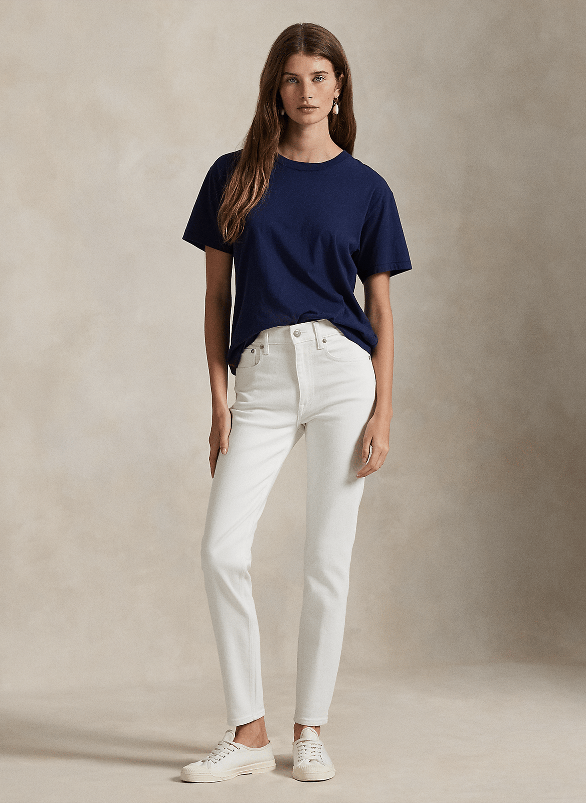Skinny Jeans aus Baumwoll-Mix POLO RALPH LAUREN Blau