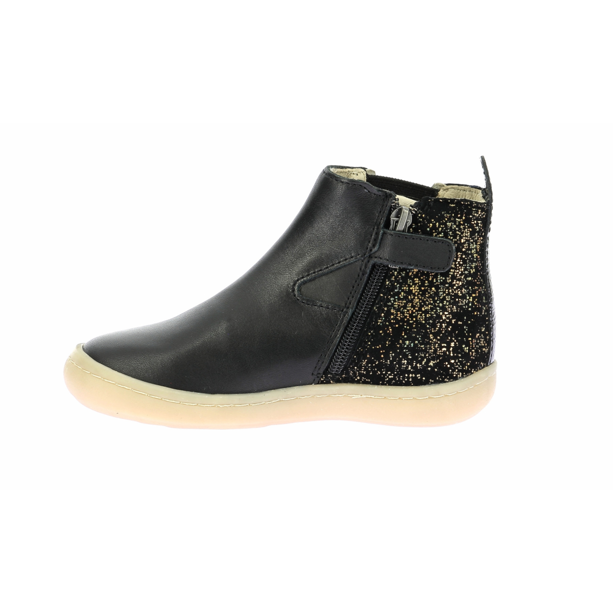 Boots cuir KICKERS Noir