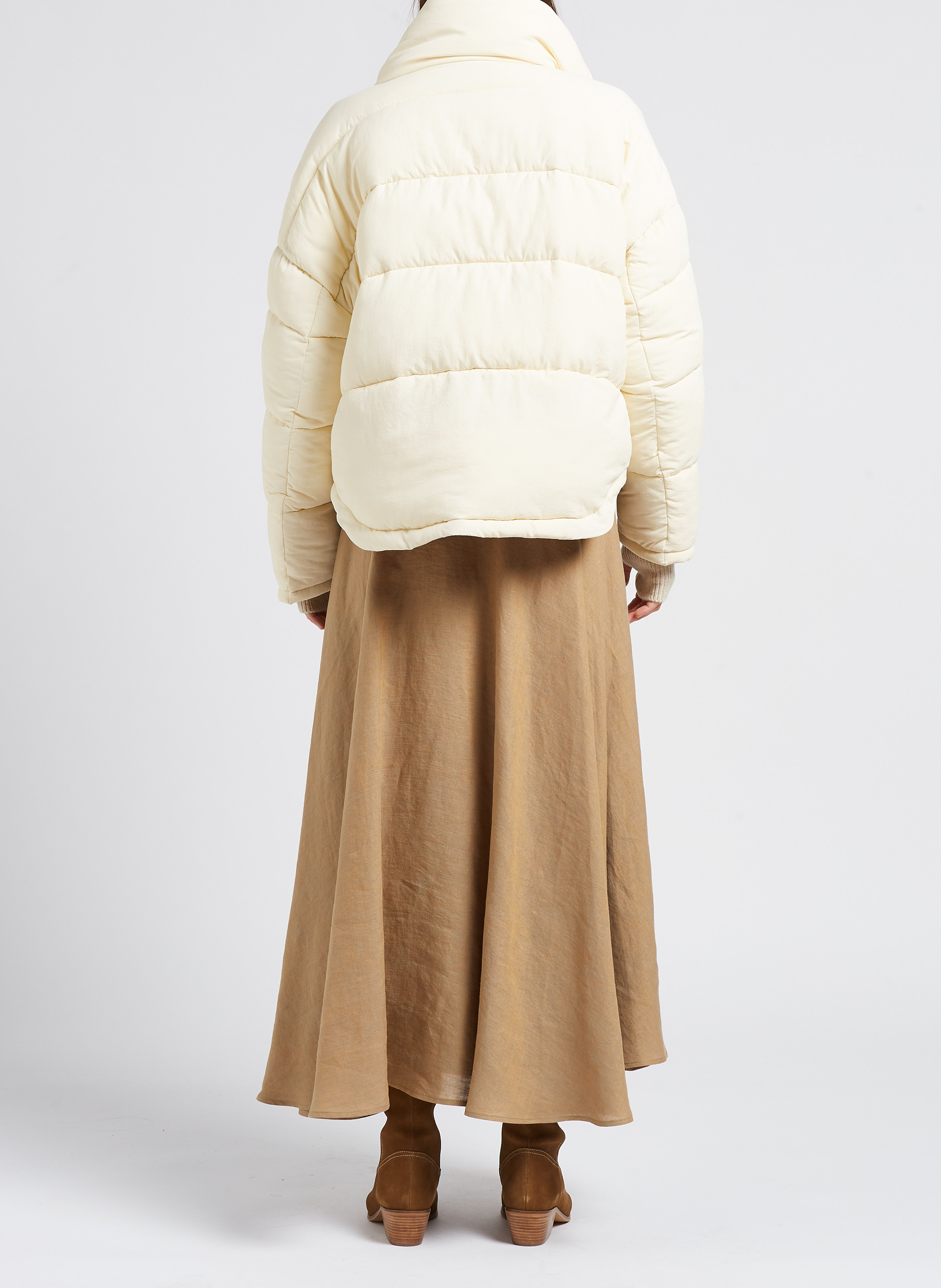 Doudoune oversize col montant  OOF Blanc