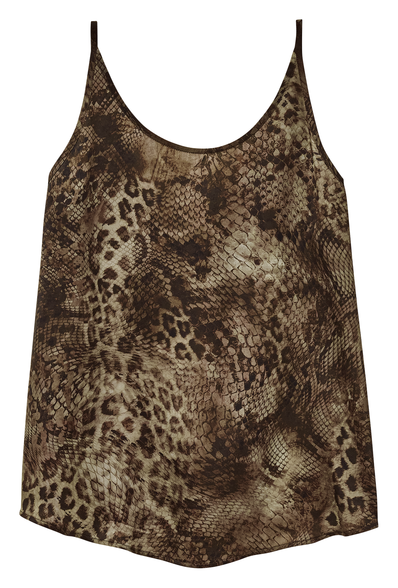 Top droit col rond imprimé BA&SH Kaki