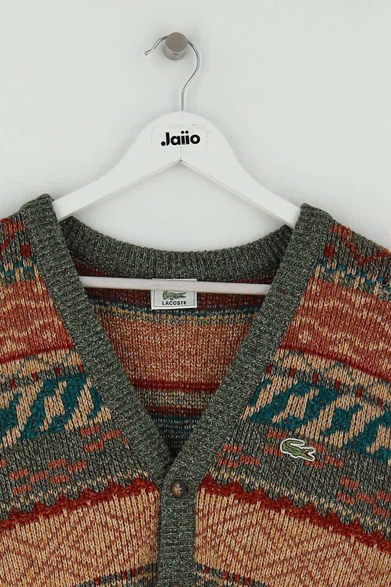 Cardigan LACOSTE - SECONDE MAIN Brown