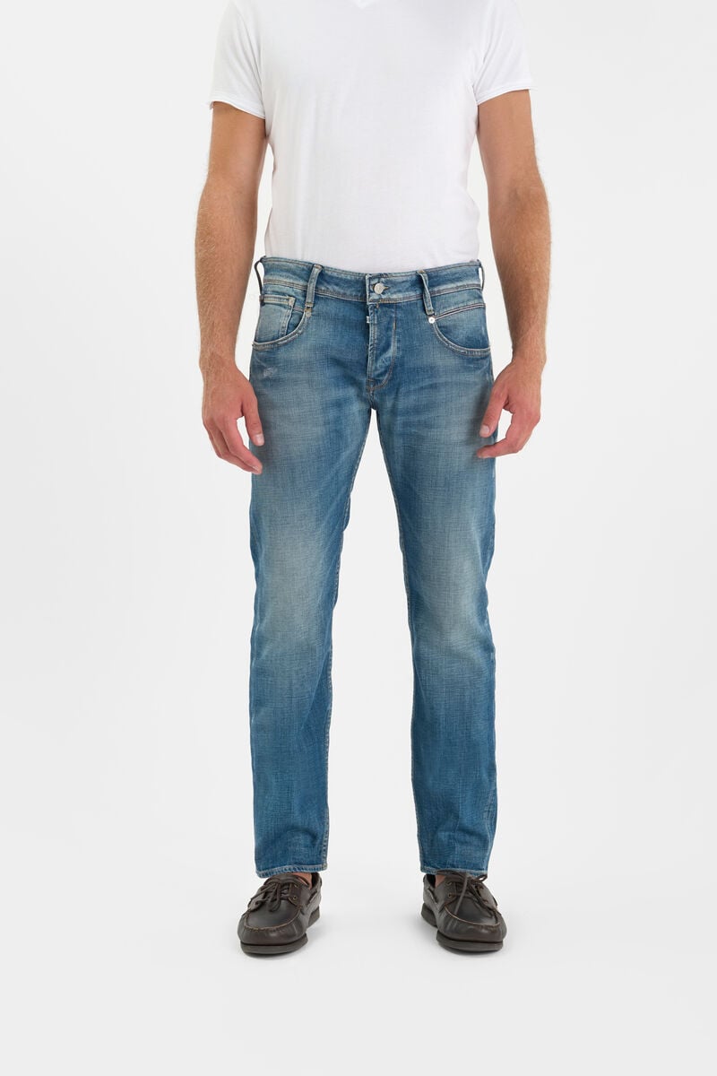 Slim stretch jeans, length 34 LE TEMPS DES CERISES Blue