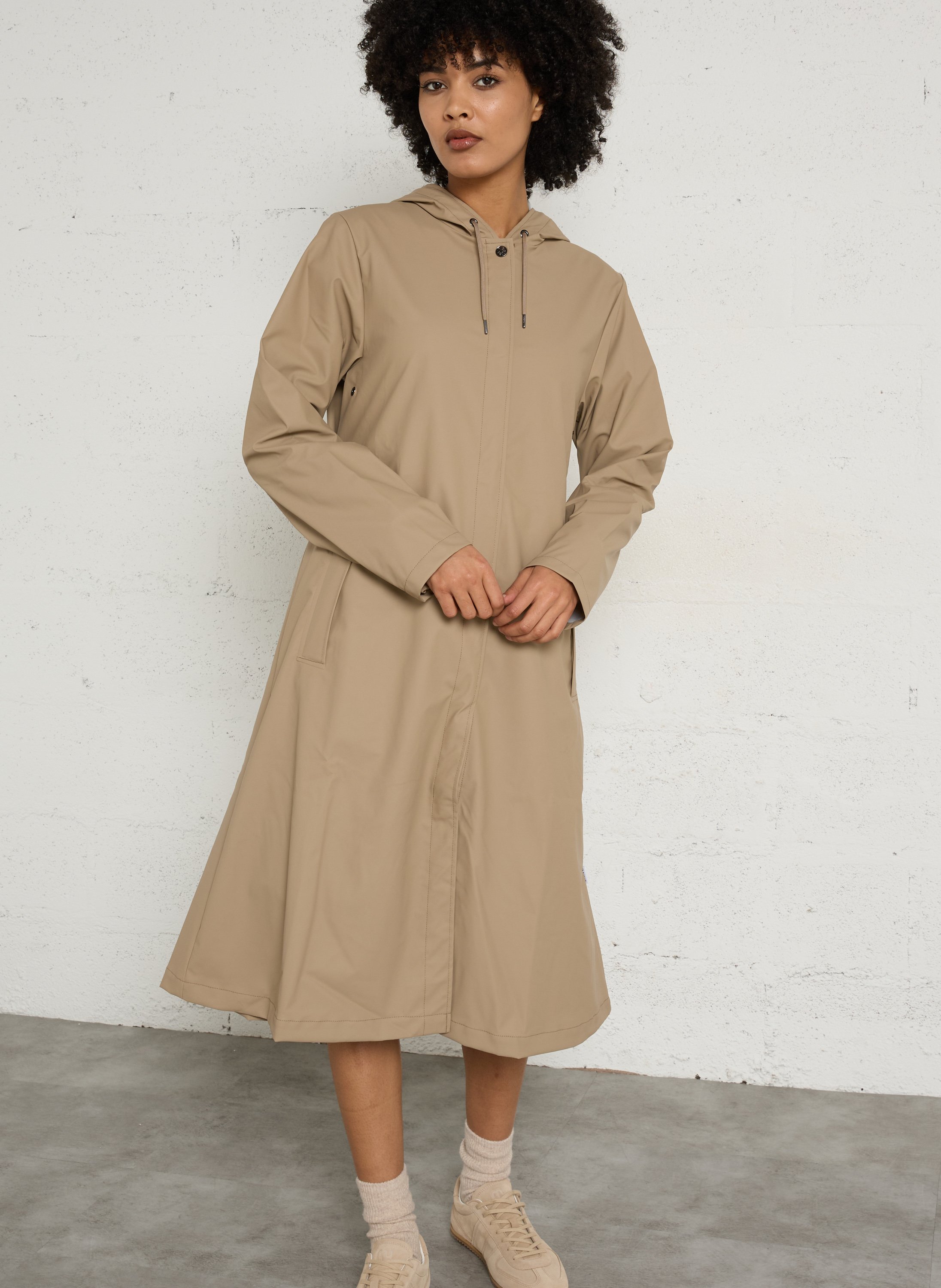 Imperméable droit col rond RAINS