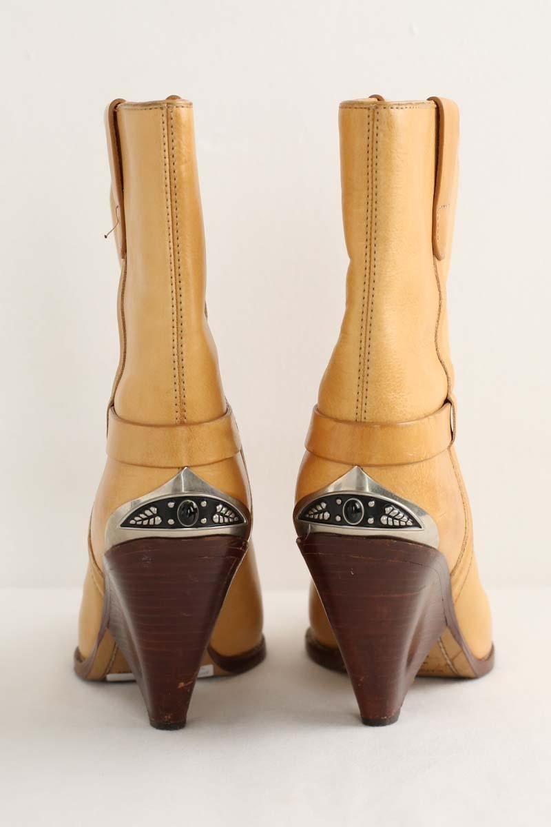 Western boots ISABEL MARANT - Seconde Main Brown