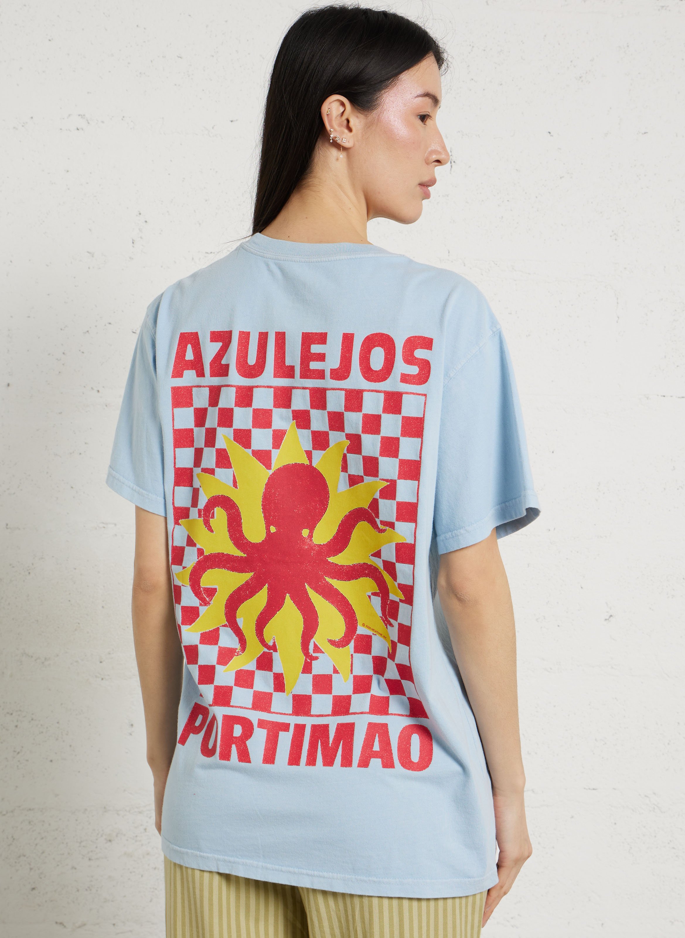 Bedruckte Strickjacke  NEWTONE Blau