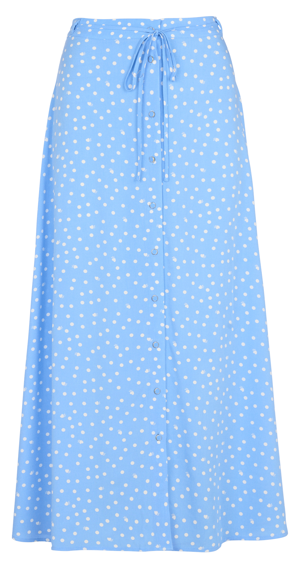 Wijd uitlopende rok met stippen DES PETITS HAUTS Blauw