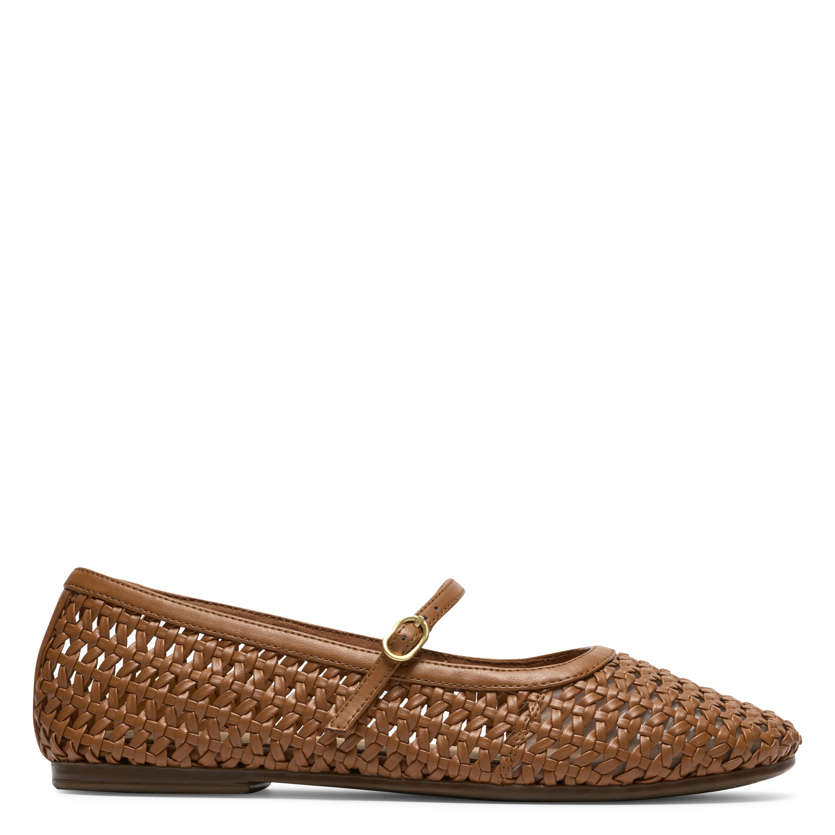 Woven ballet pumps CLARKS Brown