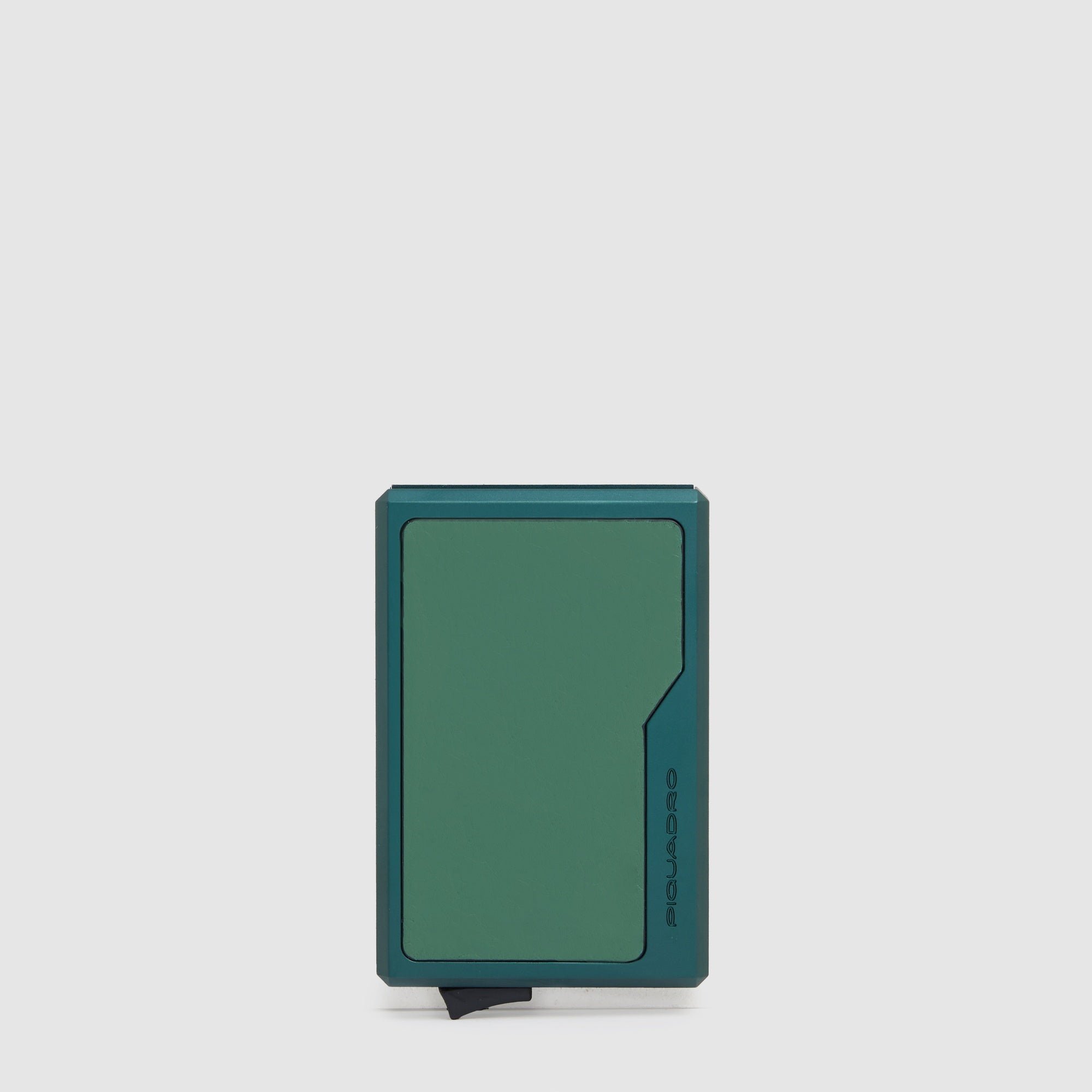 Magsafe automatic aluminum cardholder PIQUADRO Green