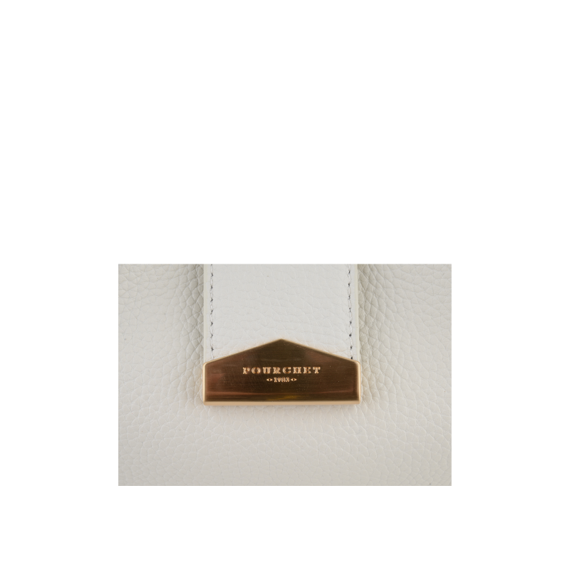 Beige messenger bag POURCHET White