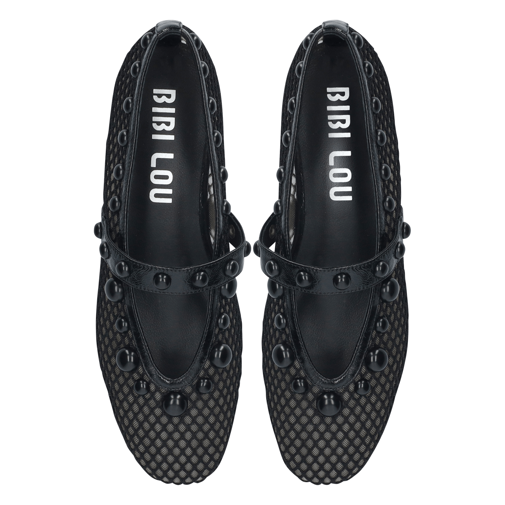 Ballerines plates à détails métalliques BIBI LOU Noir