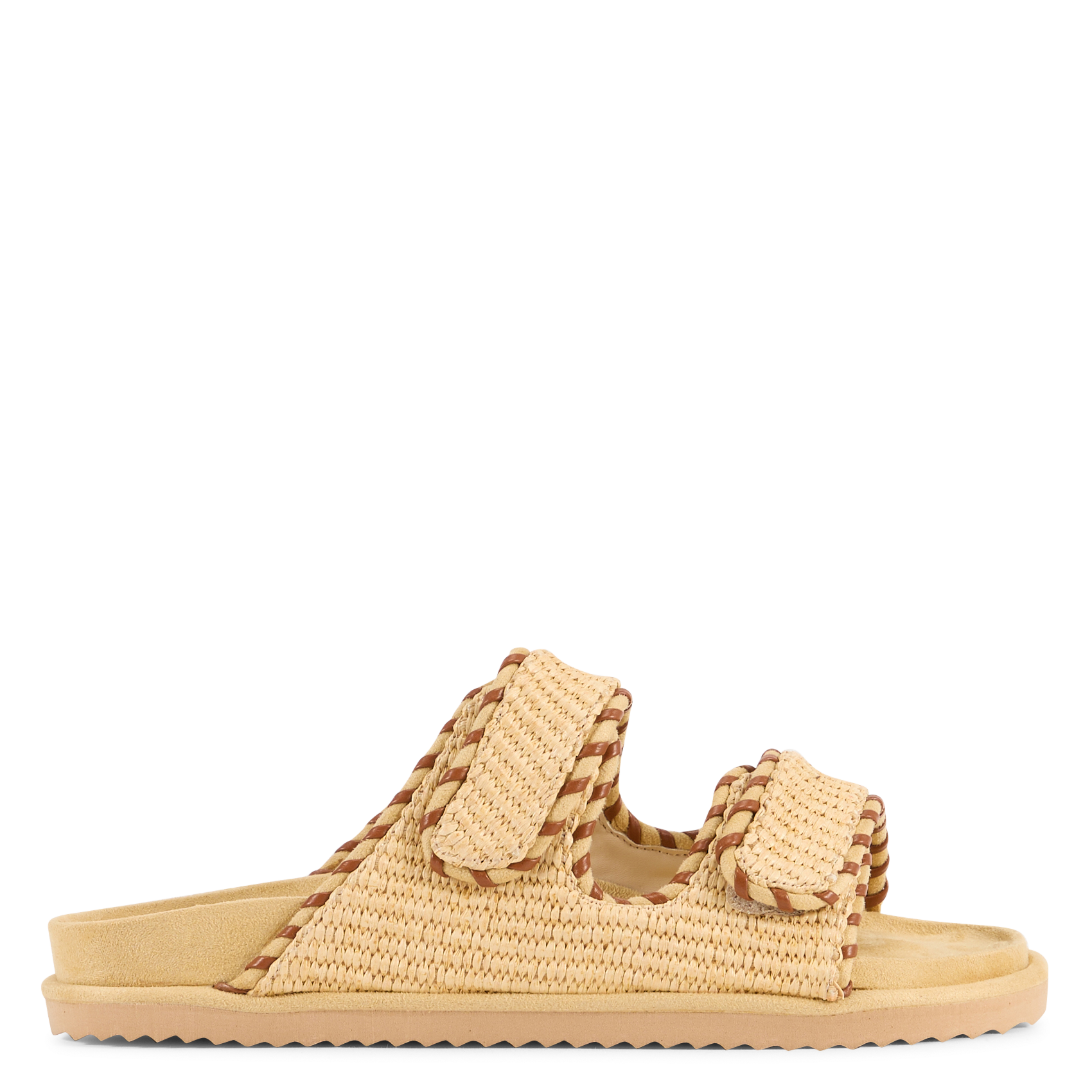 Flache Stroh-Sandalen COLORS OF CALIFORNIA