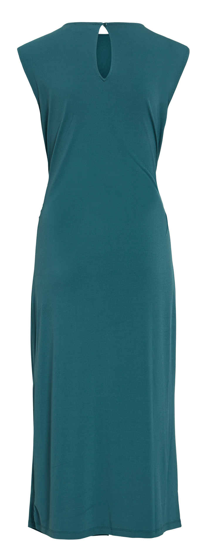 Vestido largo con cuello redondo VILA Azul