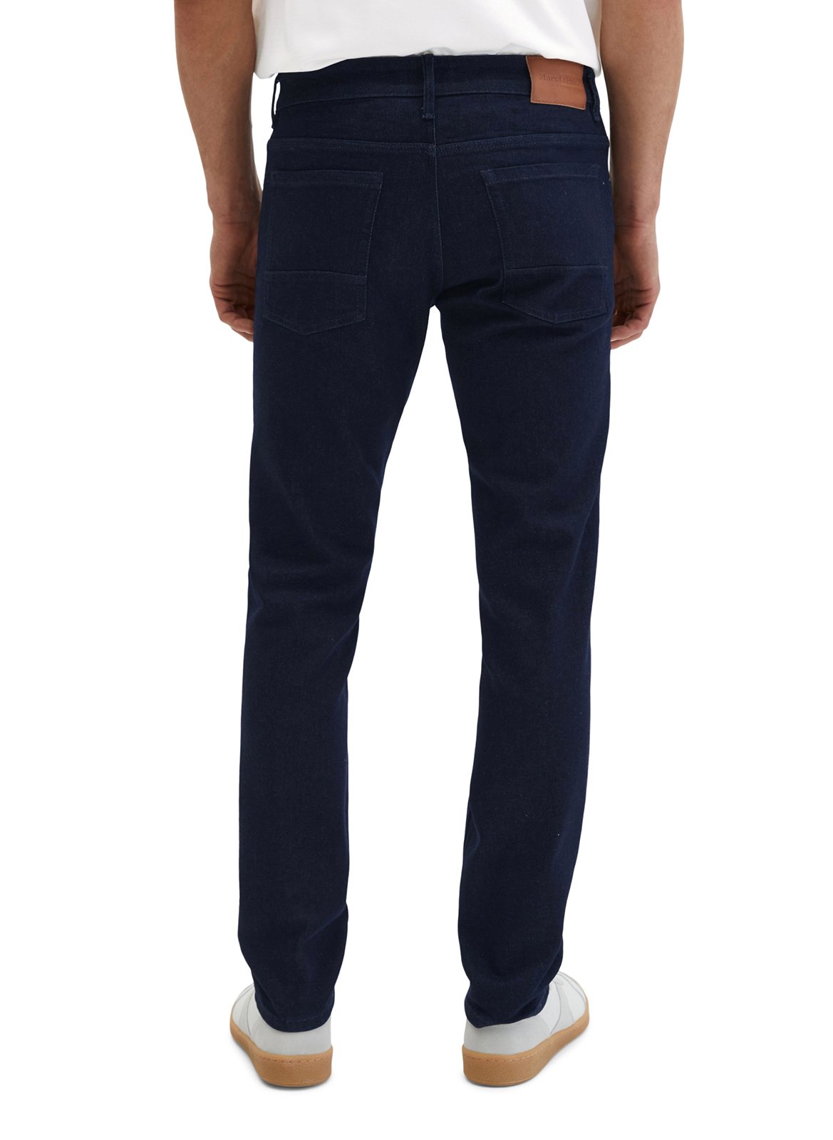 Skinny jeans met lage taille in effen kleur MARC O'POLO Blauw