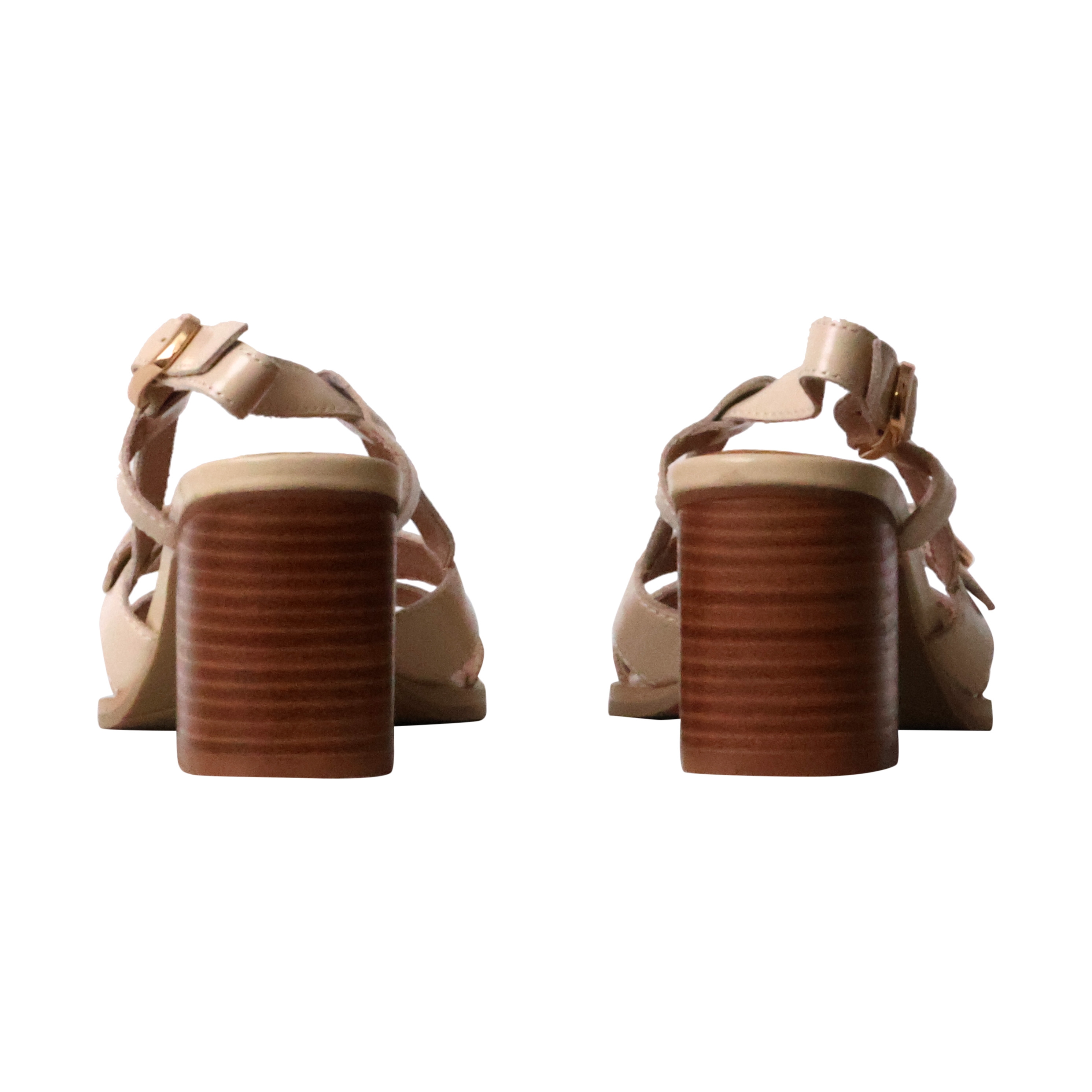 Sandales à talon cuir  hawa EMILIE KARSTON Beige