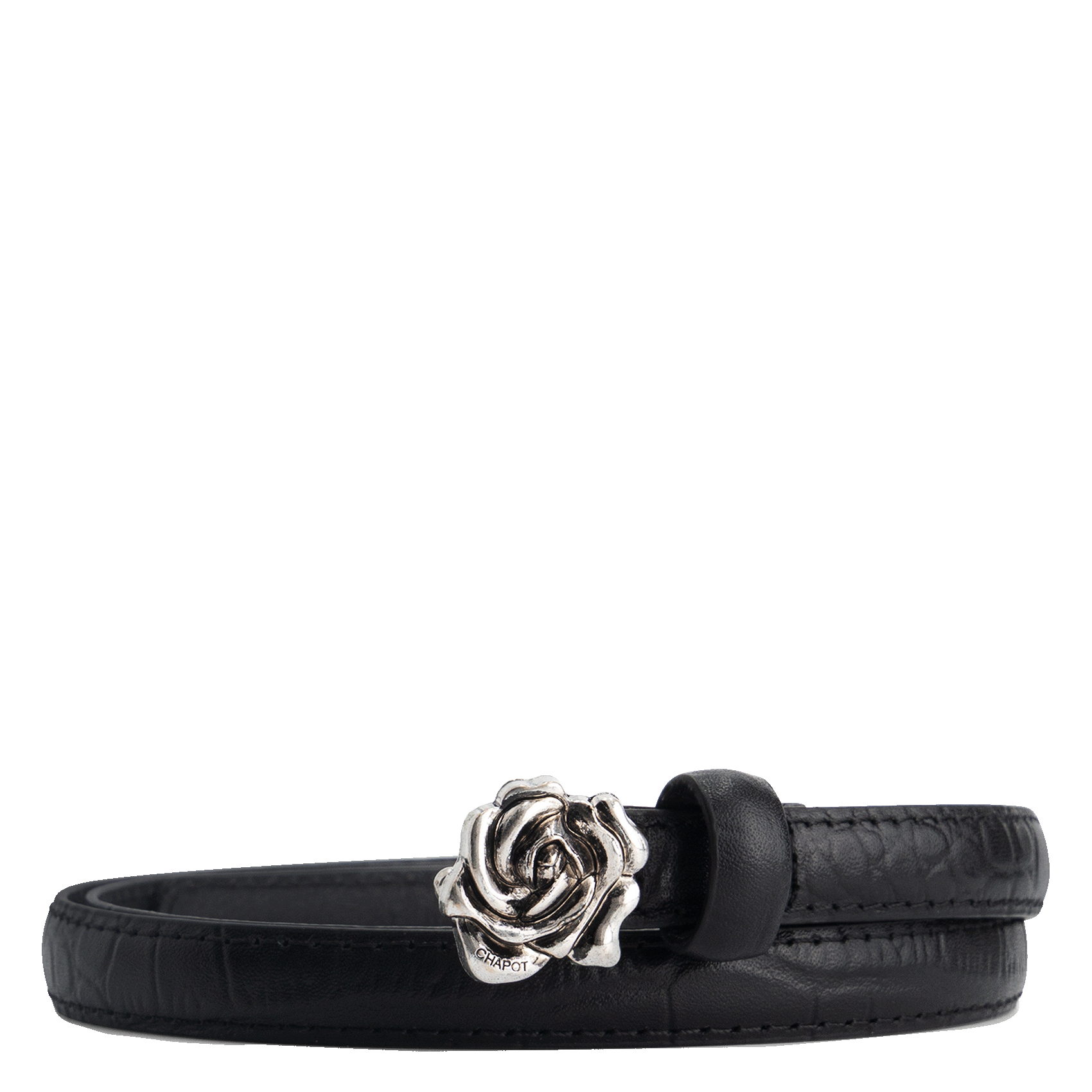 Ceinture en cuir FABIENNE CHAPOT Noir