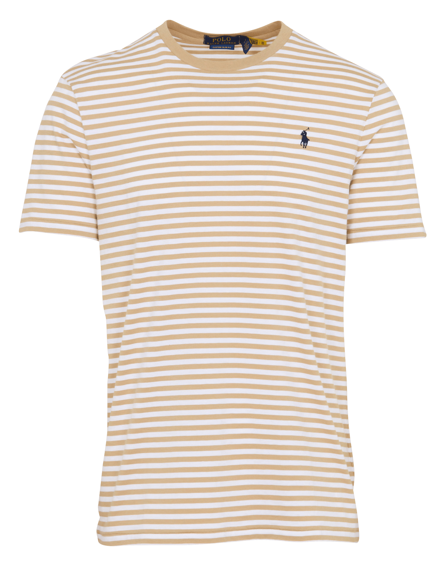 Tee-shirt droit col rond en coton rayé POLO RALPH LAUREN
