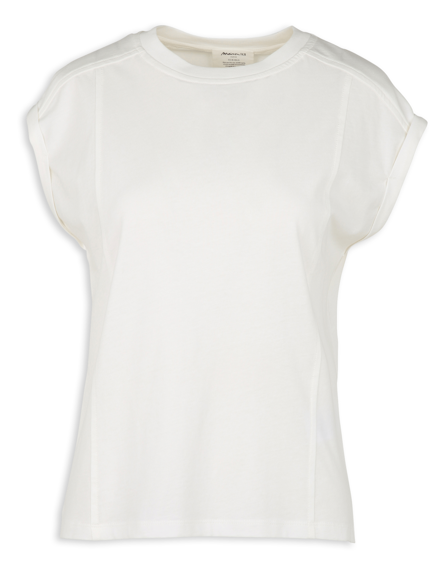 Round-neck cotton T-shirt  MAISON 123 White
