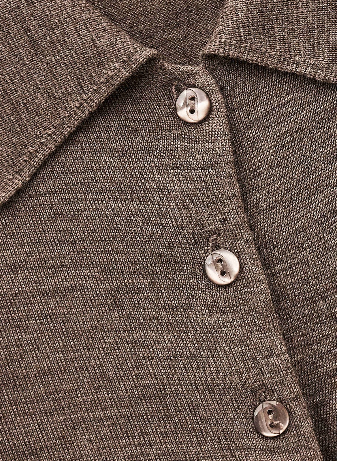 Gerader Wollblazer mit klassischem Kragen BA&SH Beige
