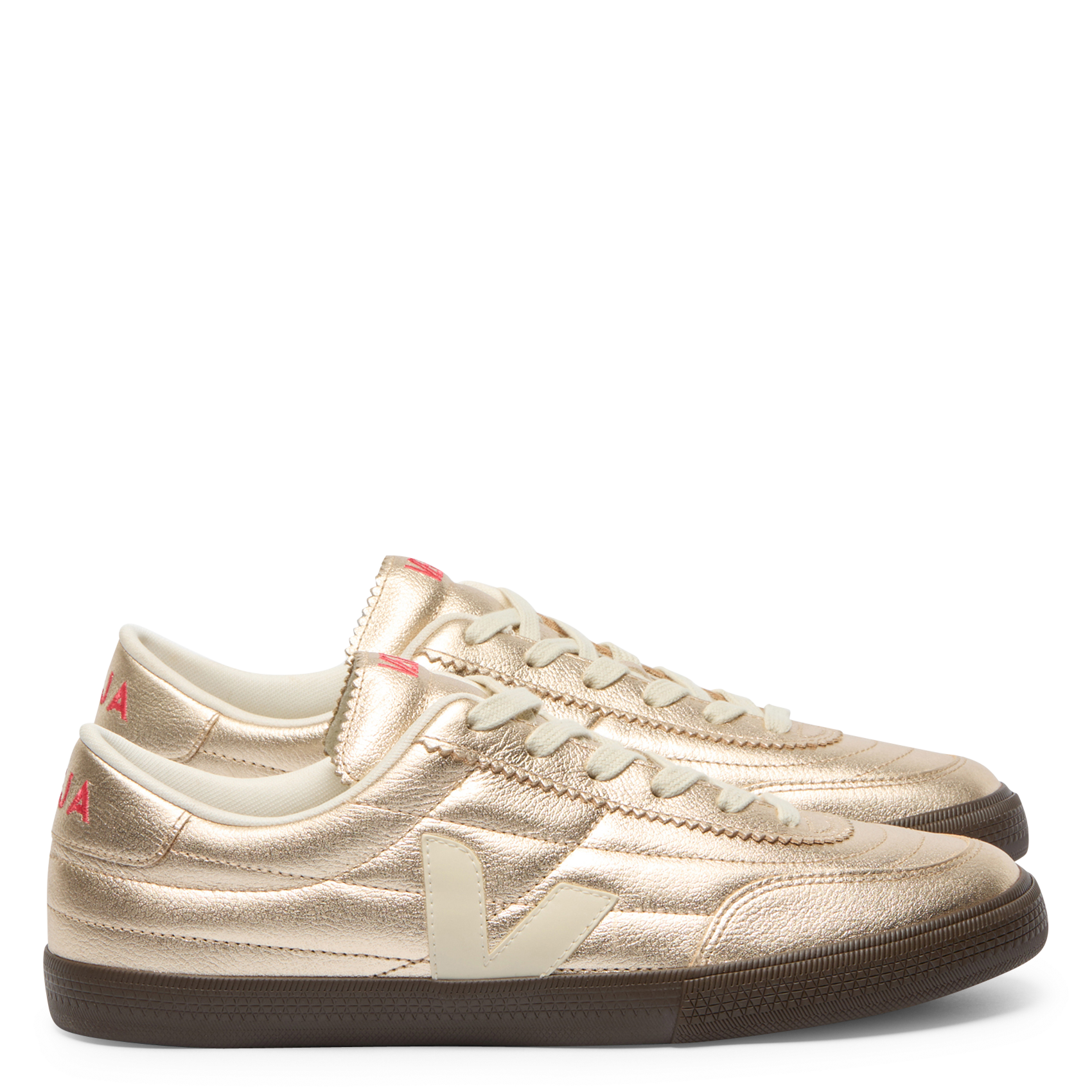 Leather low-top sneakers VEJA Golden