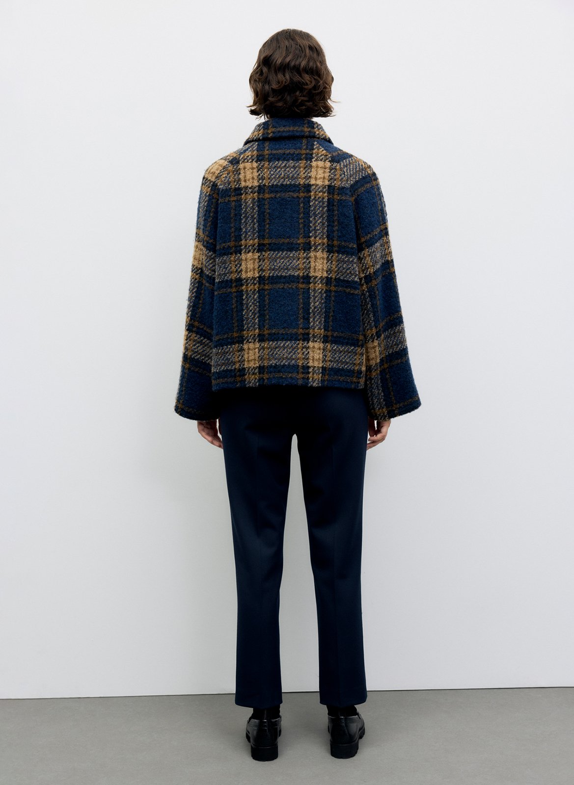 Veste droite à carreaux GERARD DAREL Bleu