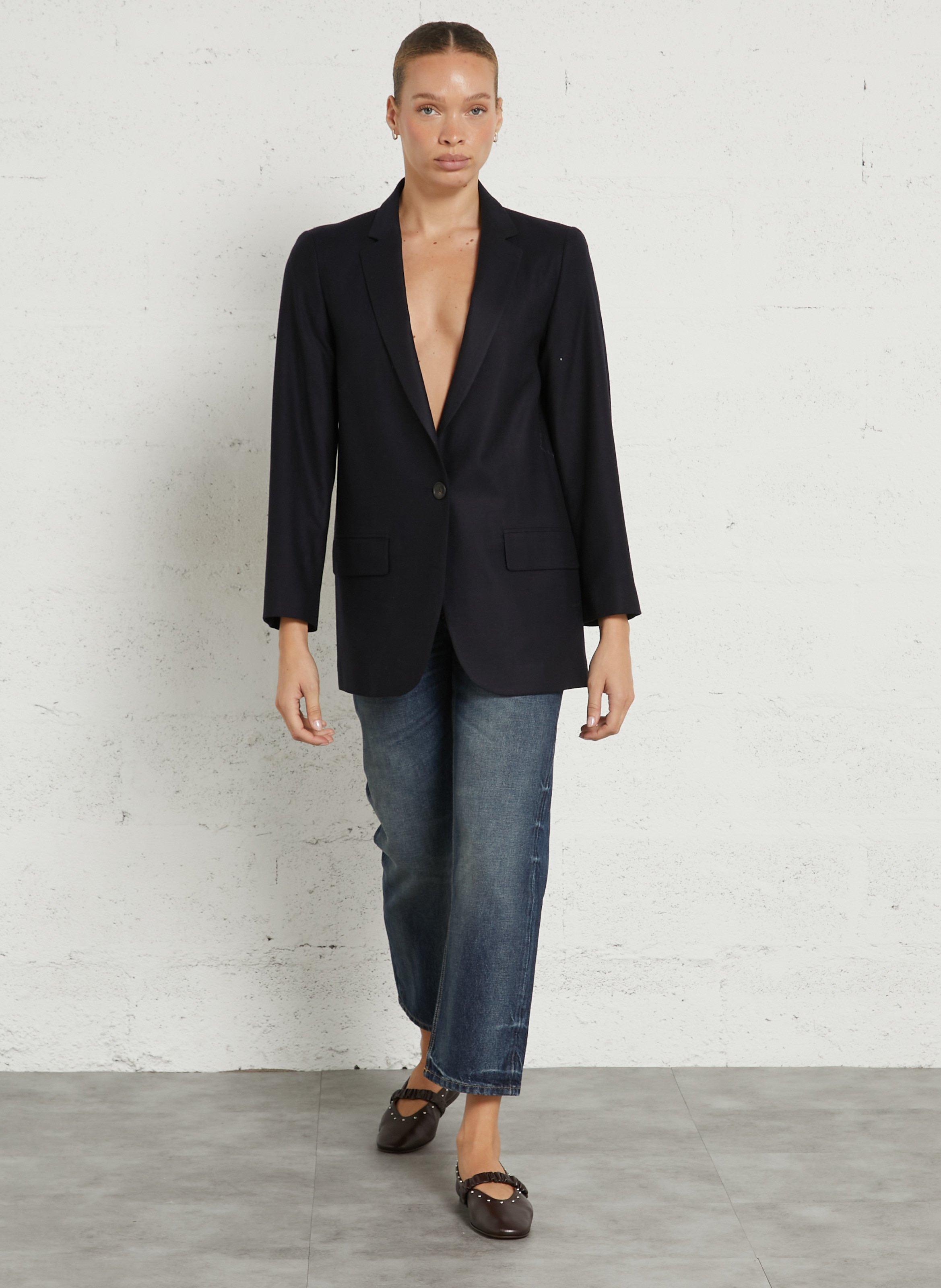 Veste blazer droit  DIEGA Bleu
