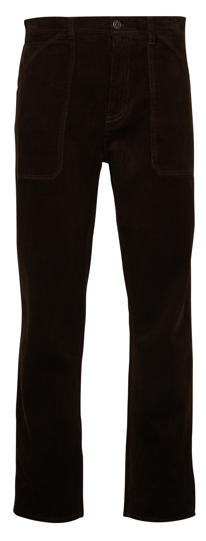 Gerade geschnittene Hose aus gerippter Baumwolle LE TEMPS DES CERISES Braun