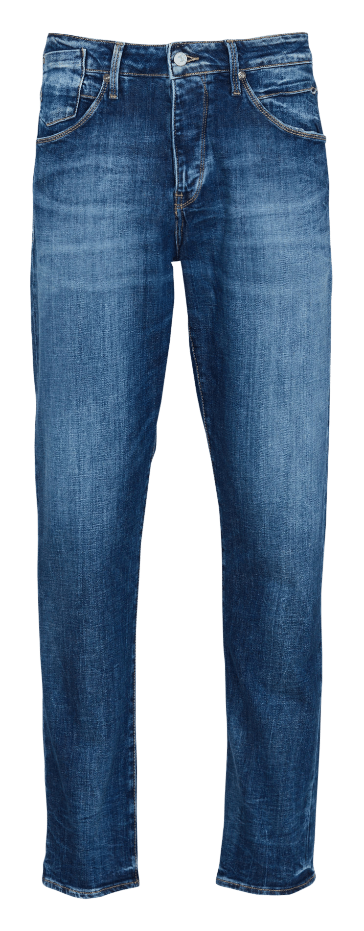 Straight Cut Jeans aus Baumwoll-Mix LE TEMPS DES CERISES Blau
