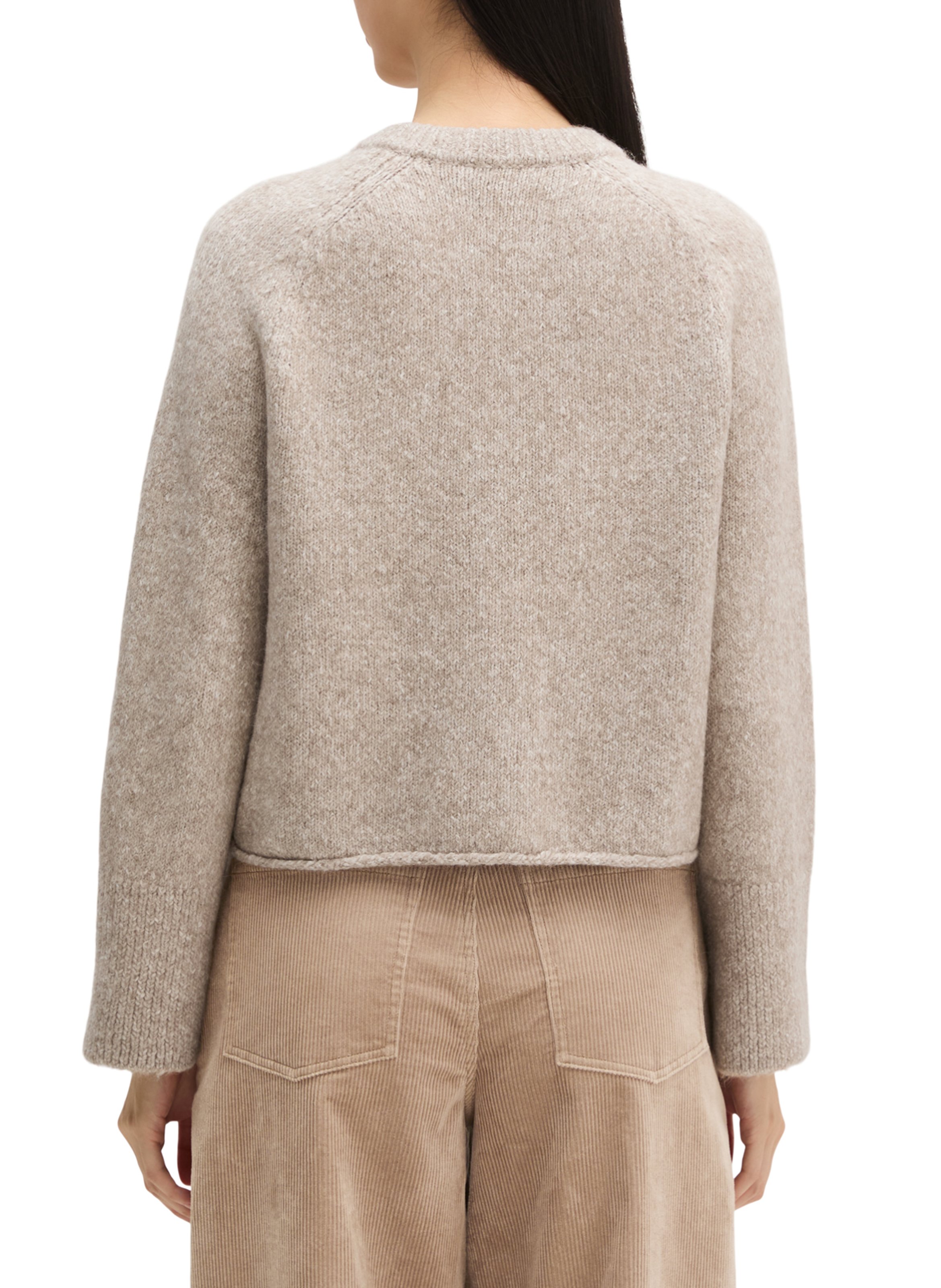 Vest met ronde hals - katoenblend MARC O'POLO Bruin