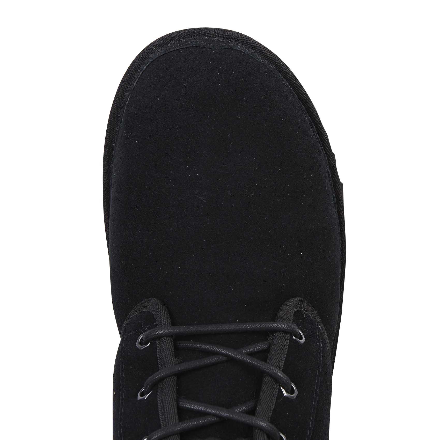 Boots en cuir à lacets UGG Noir