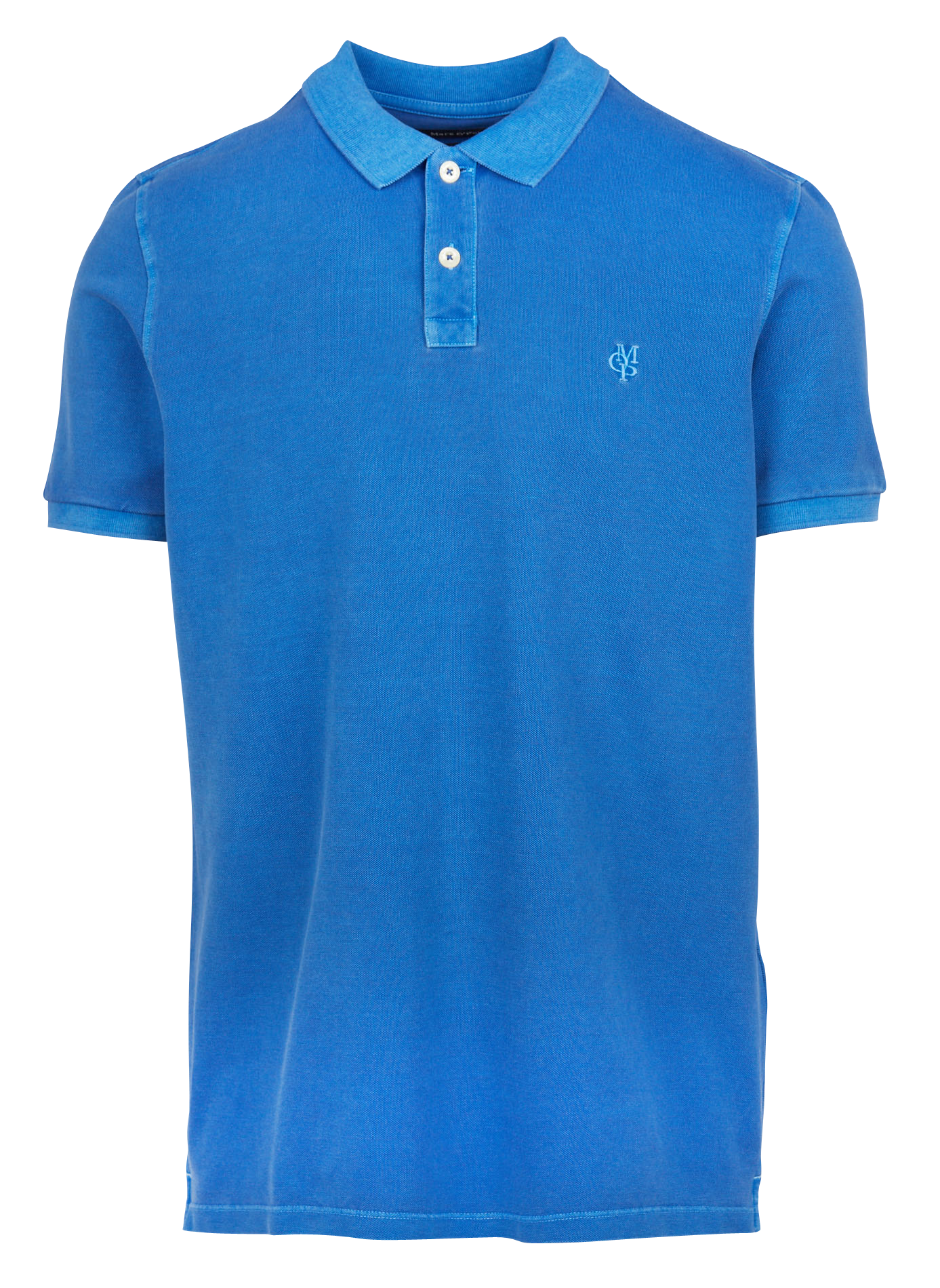 Polo regular-fit brodé en coton piqué MARC O'POLO Bleu