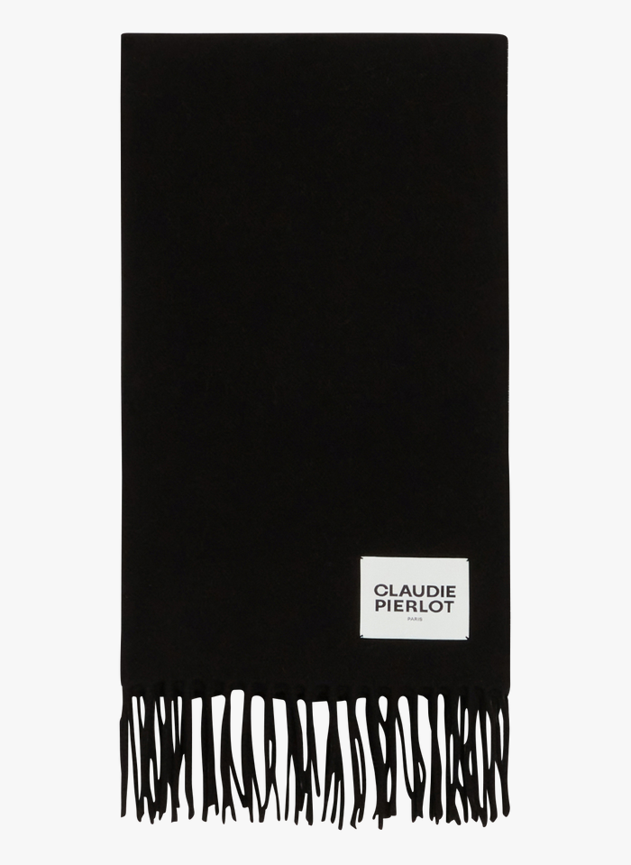 CLAUDIE PIERLOT Black Wool scarf