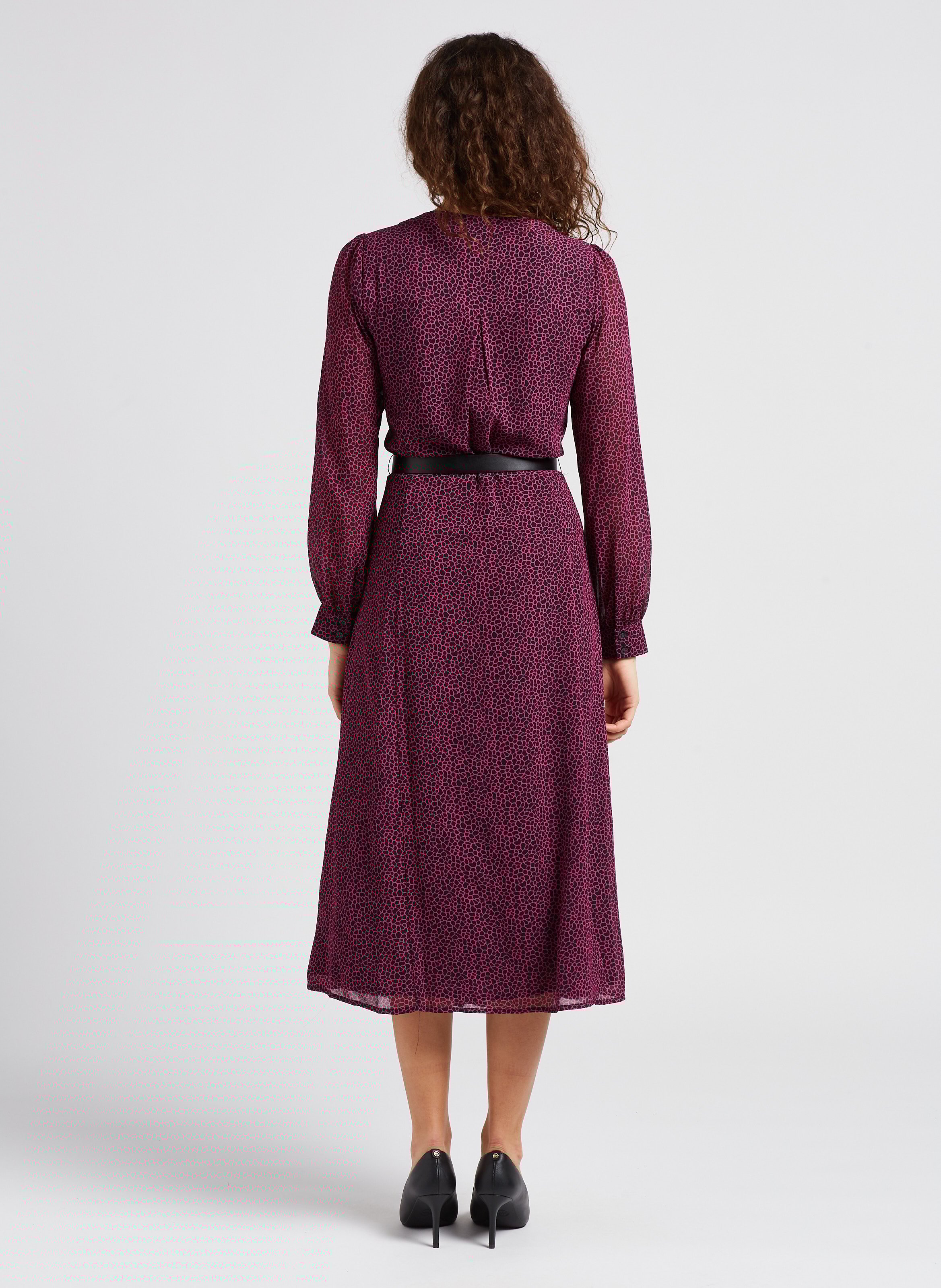 Robe longue imprimée MICHAEL KORS Rose