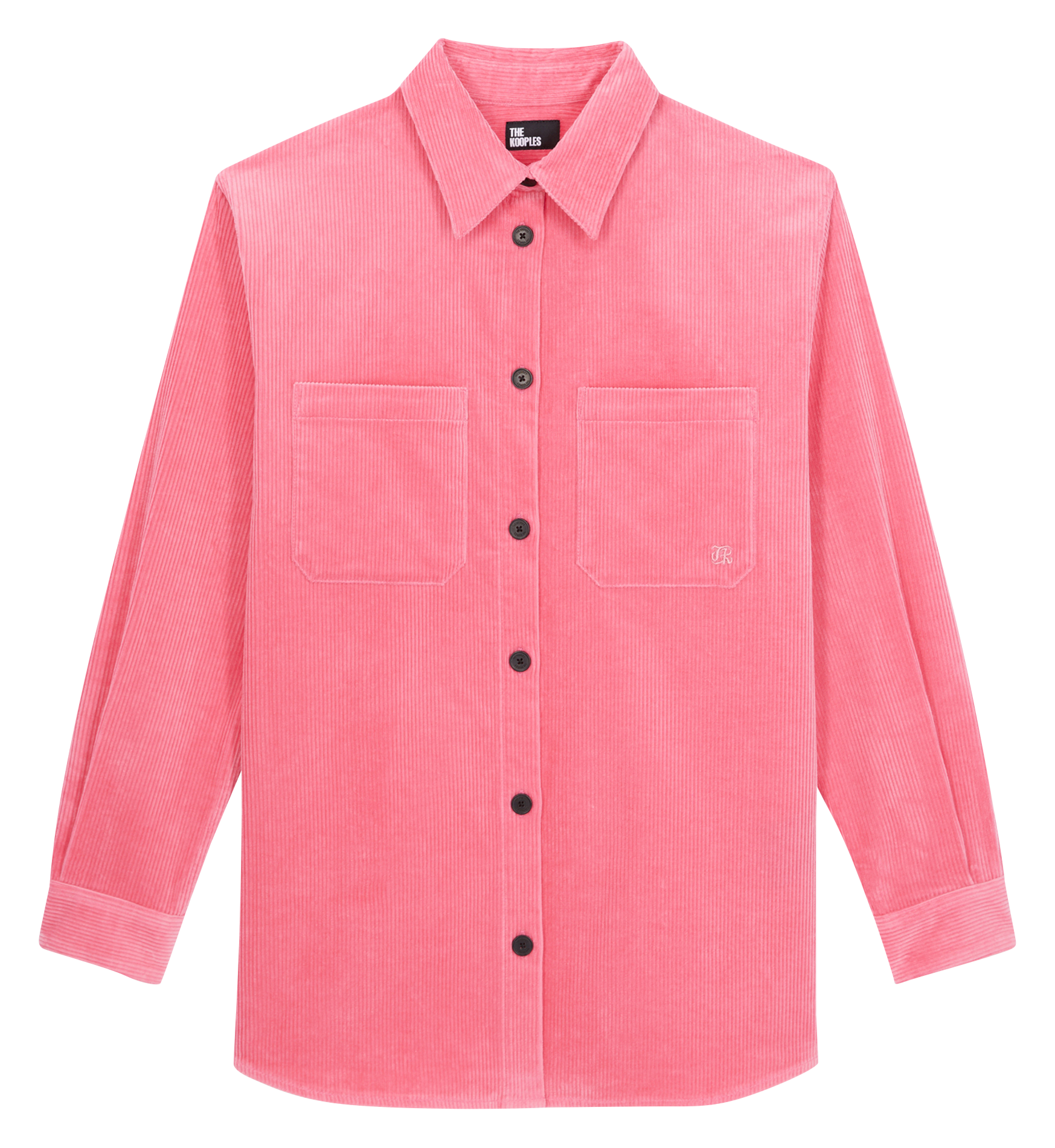 Regular fit cotton corduroy overshirt THE KOOPLES Pink