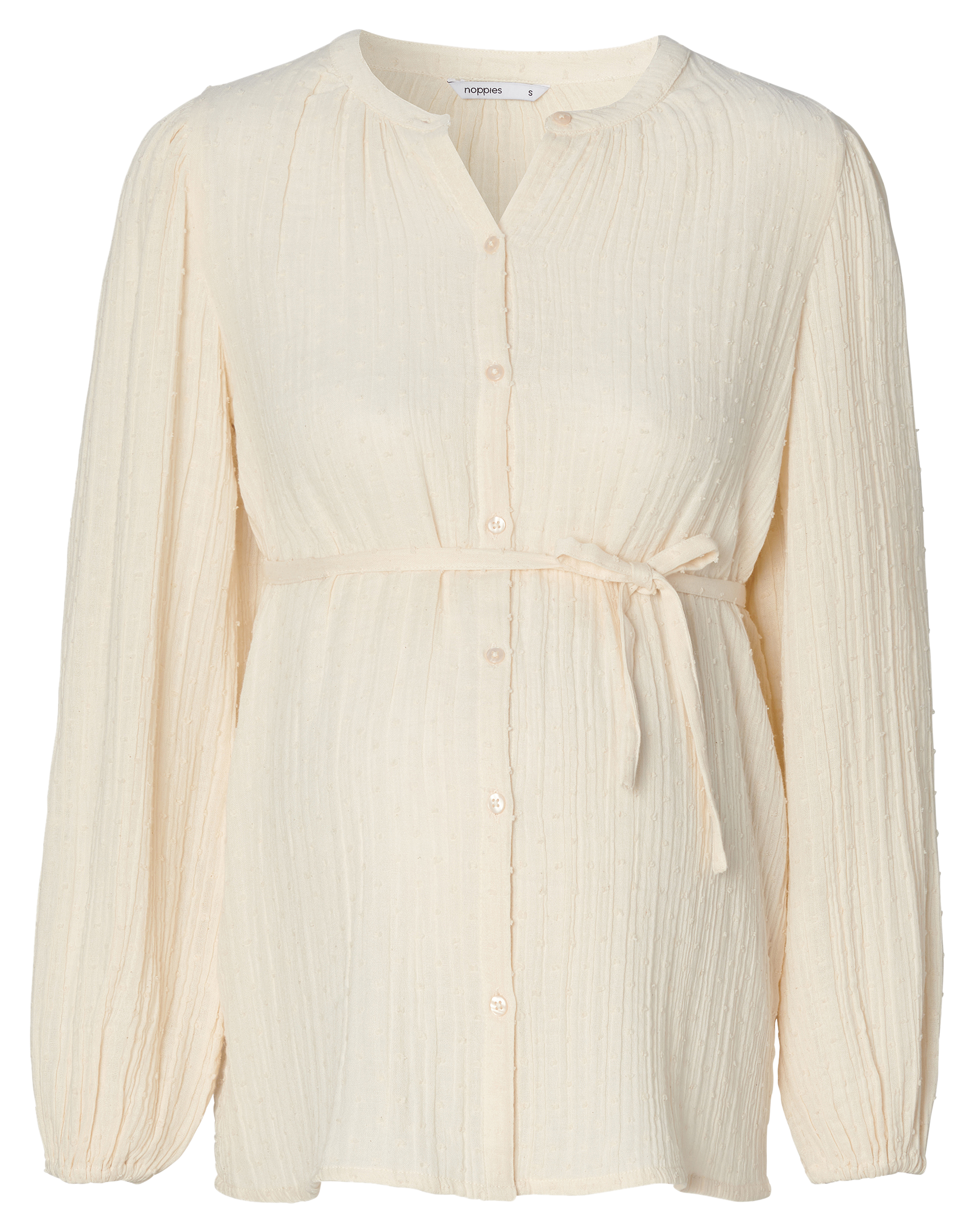 Straight cotton tunic blouse NOPPIES White