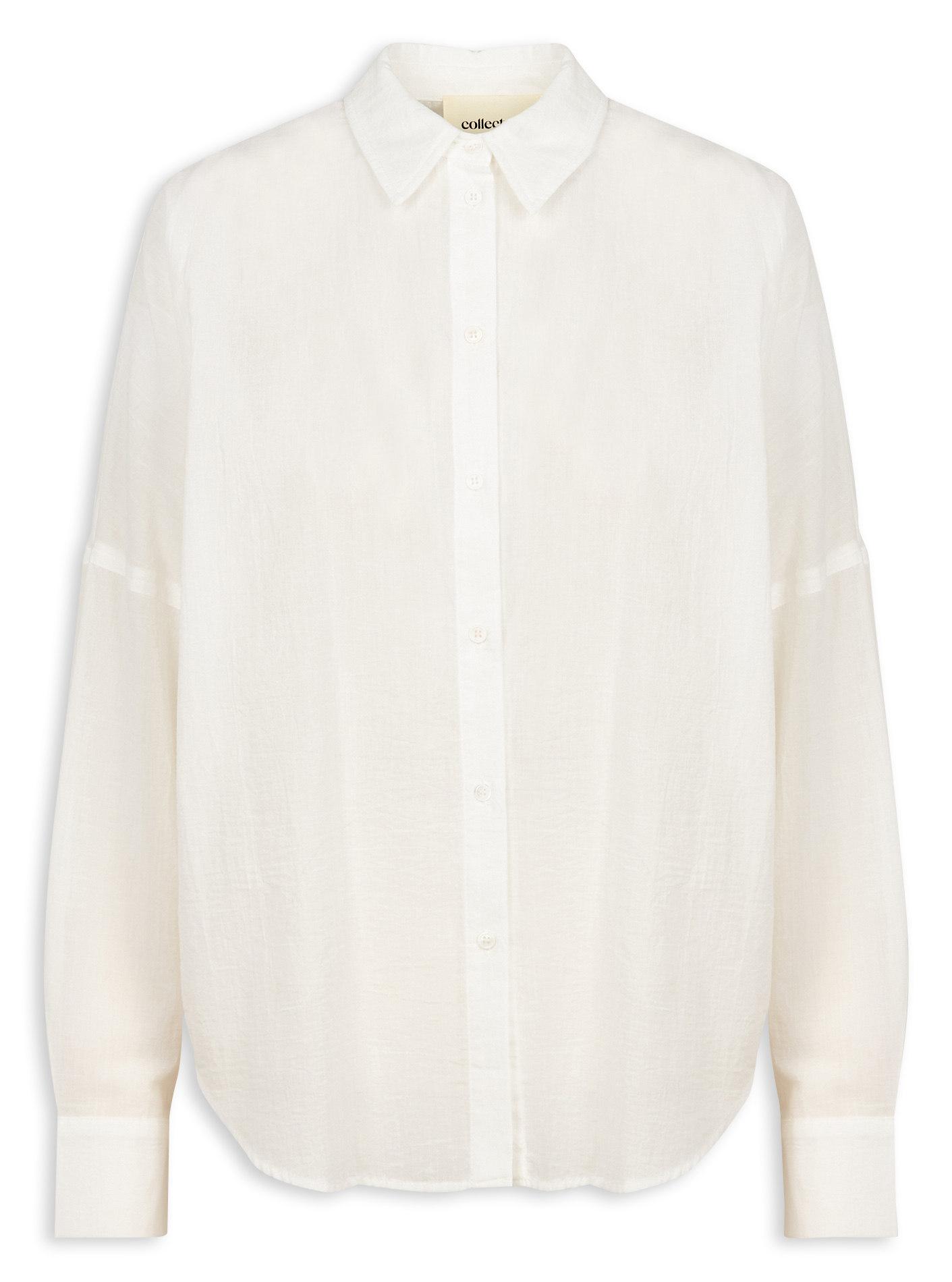 Katoenen overhemd met klassieke kraag COLLECTORS CLUB Beige