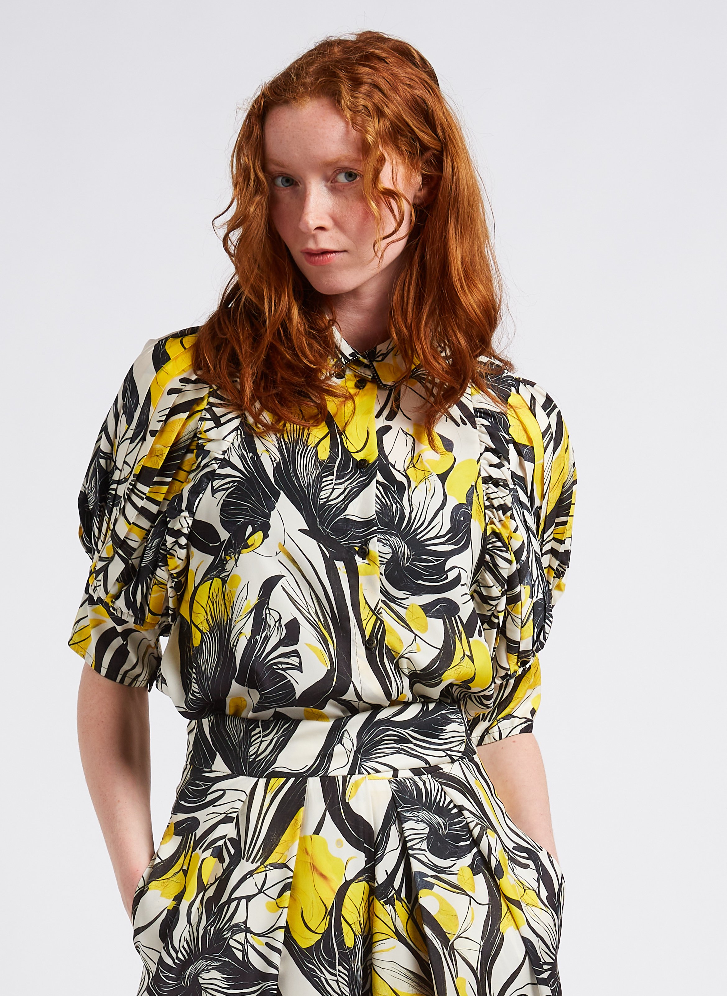 Fitted printed shirt HEIMSTONE Multicolored