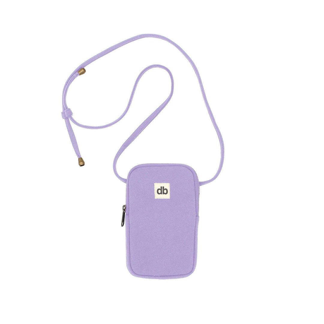 Cotton phone pouch BILL Lilas