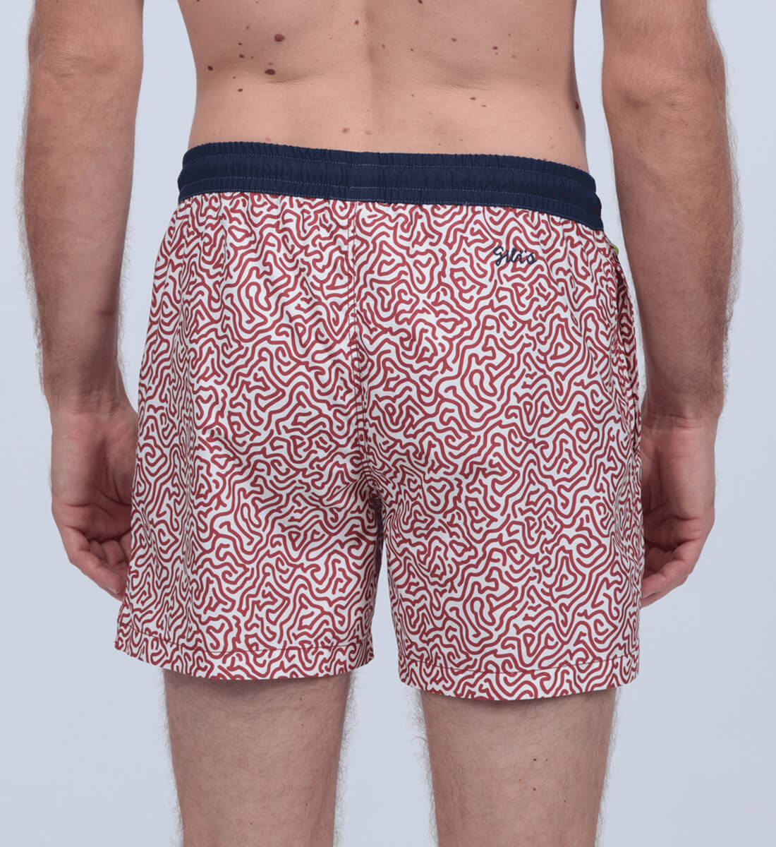 Flowing swim shorts GILI'S Brown