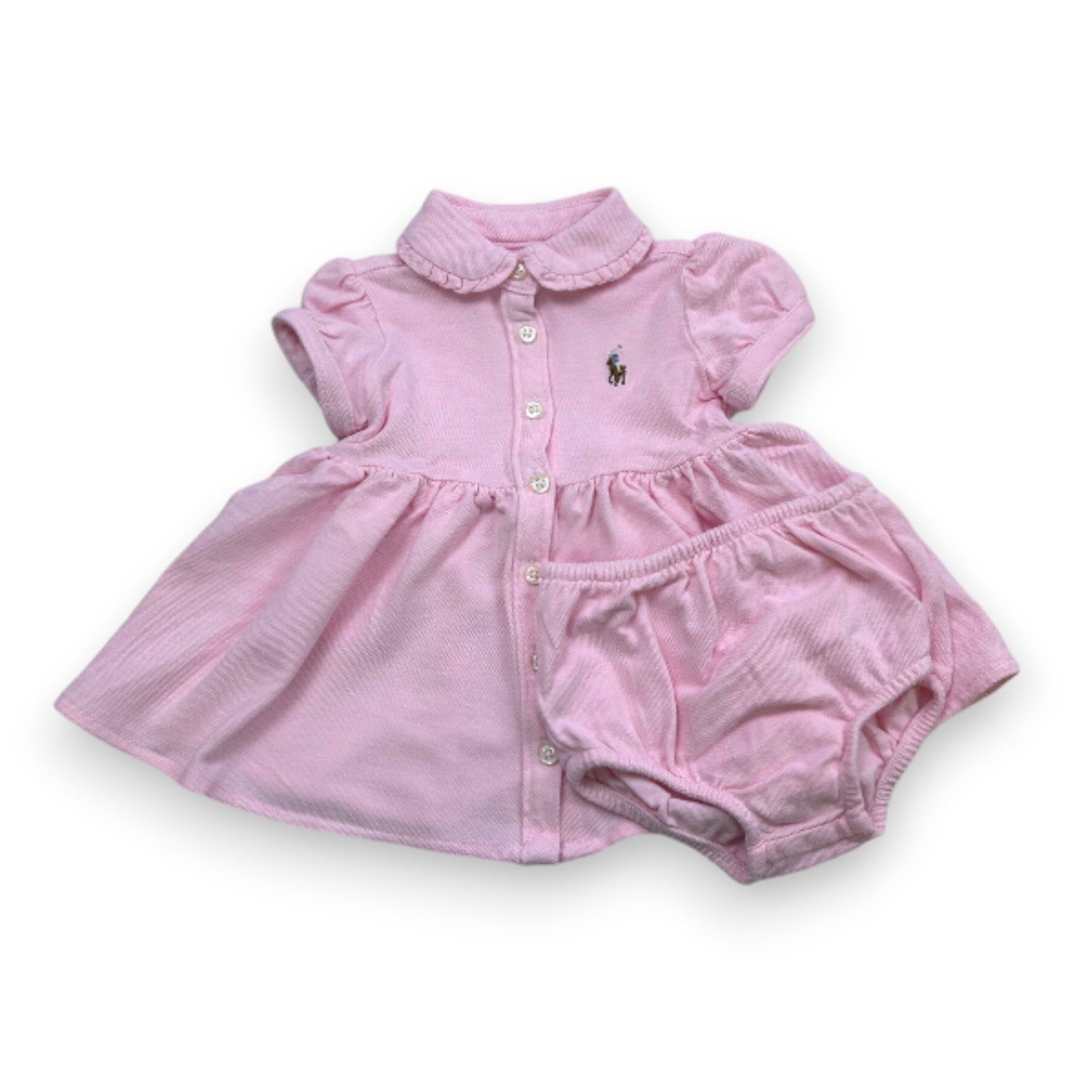Pink baby set - 3 months POLO RALPH LAUREN - Seconde Main Pink