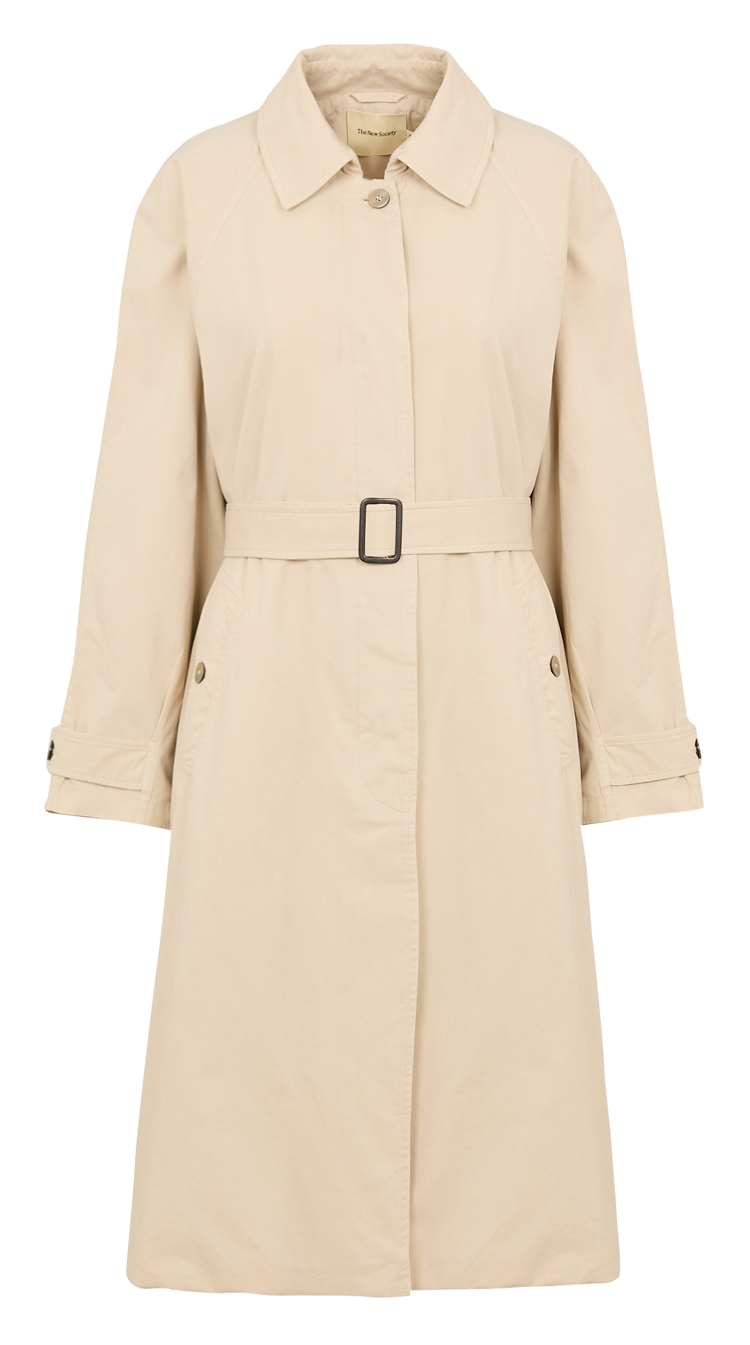 Oversized trenchcoat van katoen THE NEW SOCIETY Beige