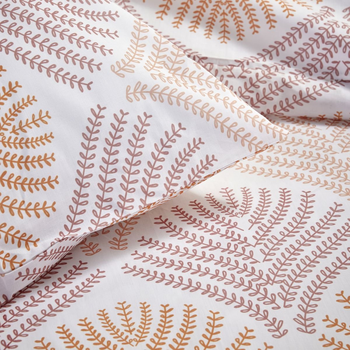 Printed cotton bed set TODAY LINGE DE MAISON White