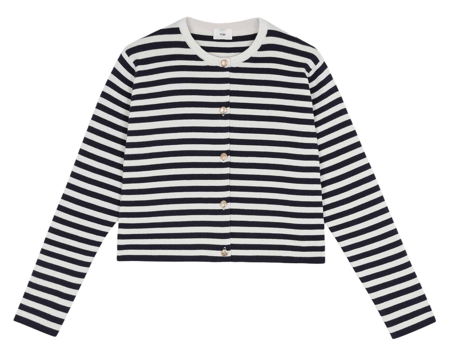 Buttoned striped cardigan AN'GE Beige