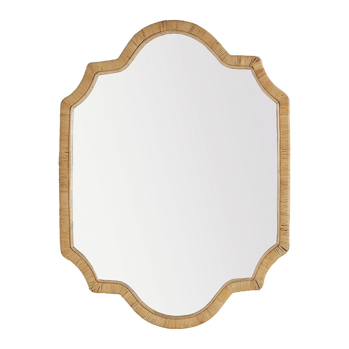 Natural rattan mirror BLANC D'IVOIRE Beige
