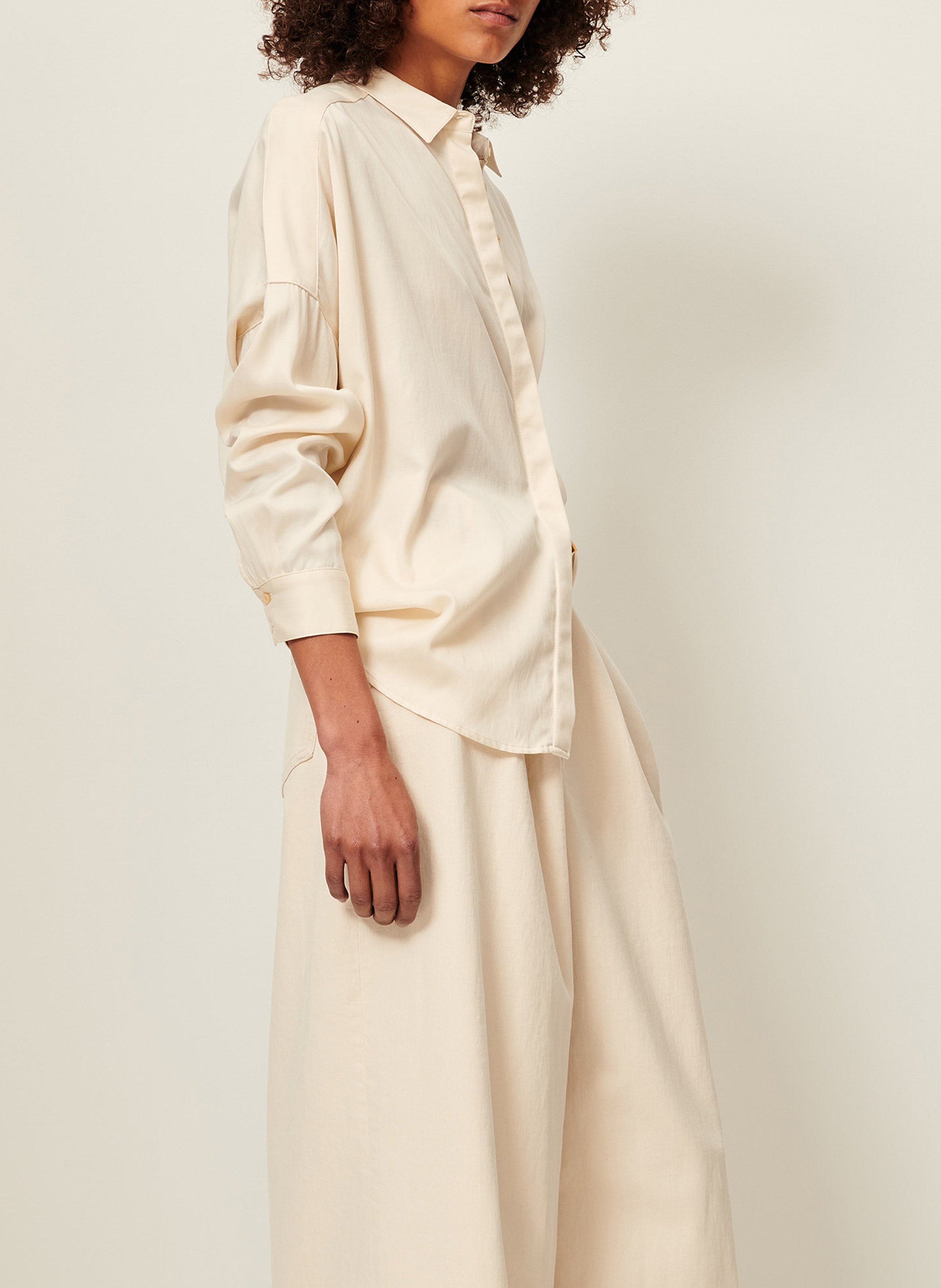 Chemise col classique SESSUN Beige