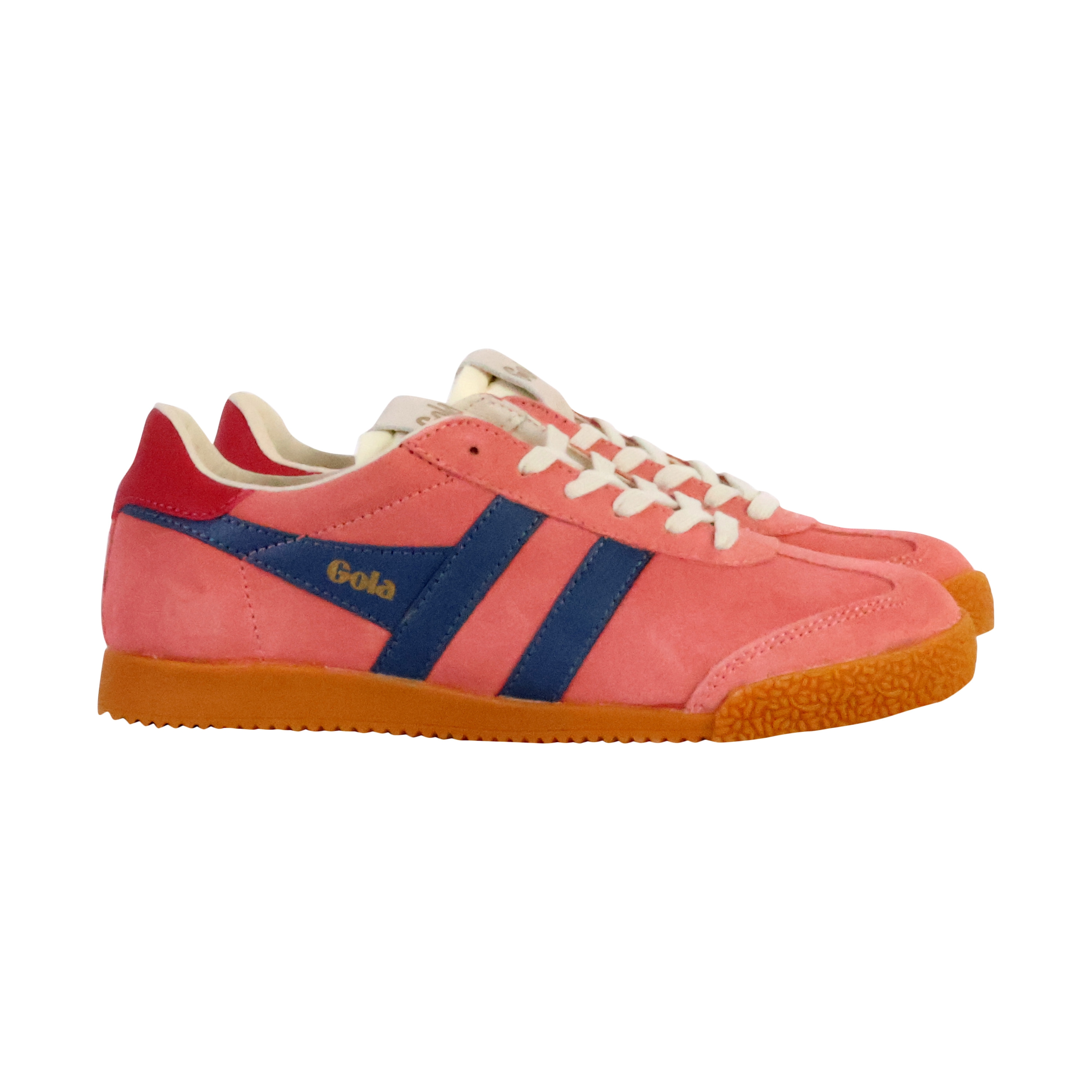 Low leather sneakers Elan GOLA Pink