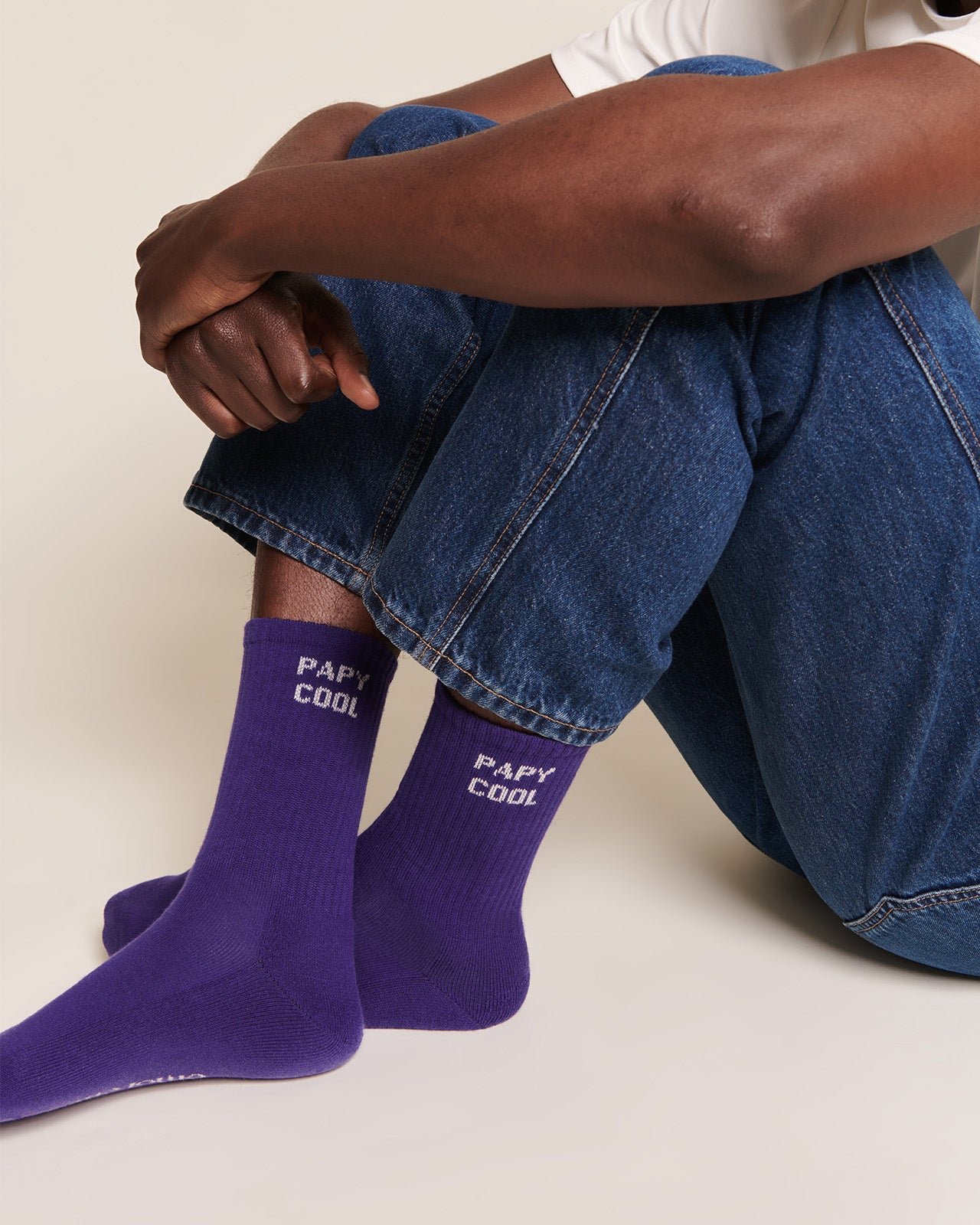 Les chaussettes tonton cool EMOI EMOI Purple