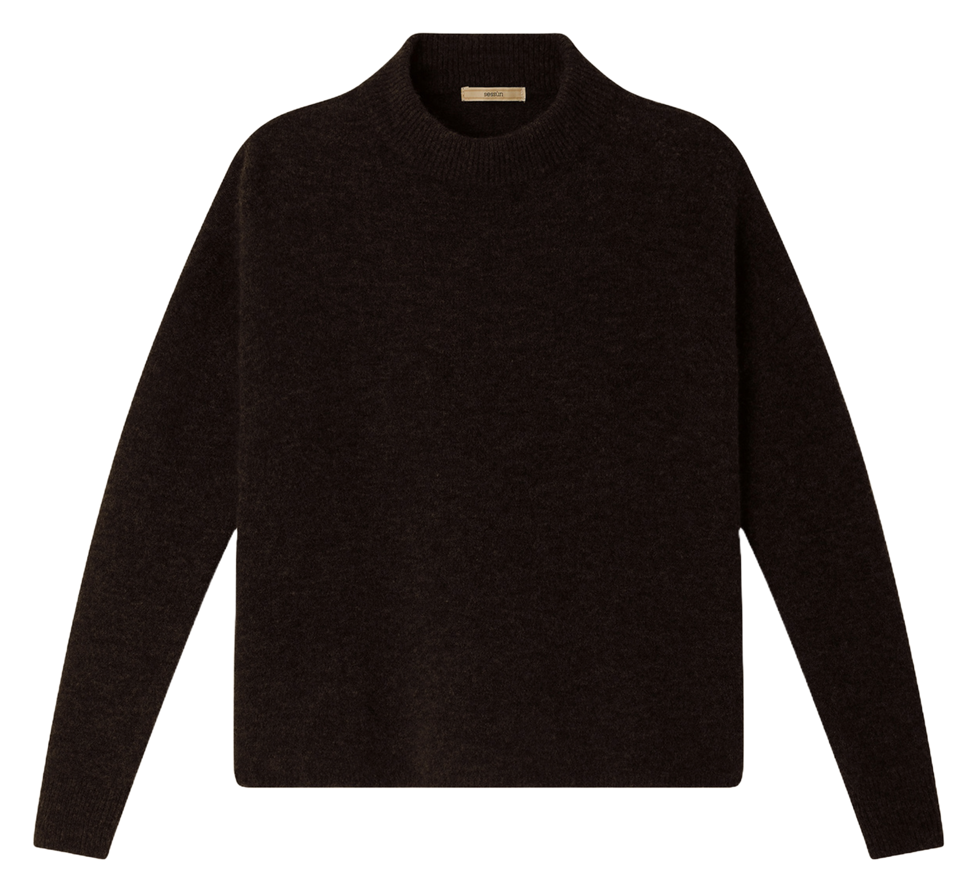 Loose-fit wool-blend sweater SESSUN Brown