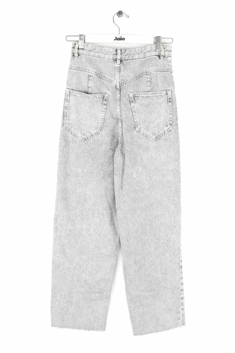 Cotton straight jeans ISABEL MARANT - Seconde Main Grey