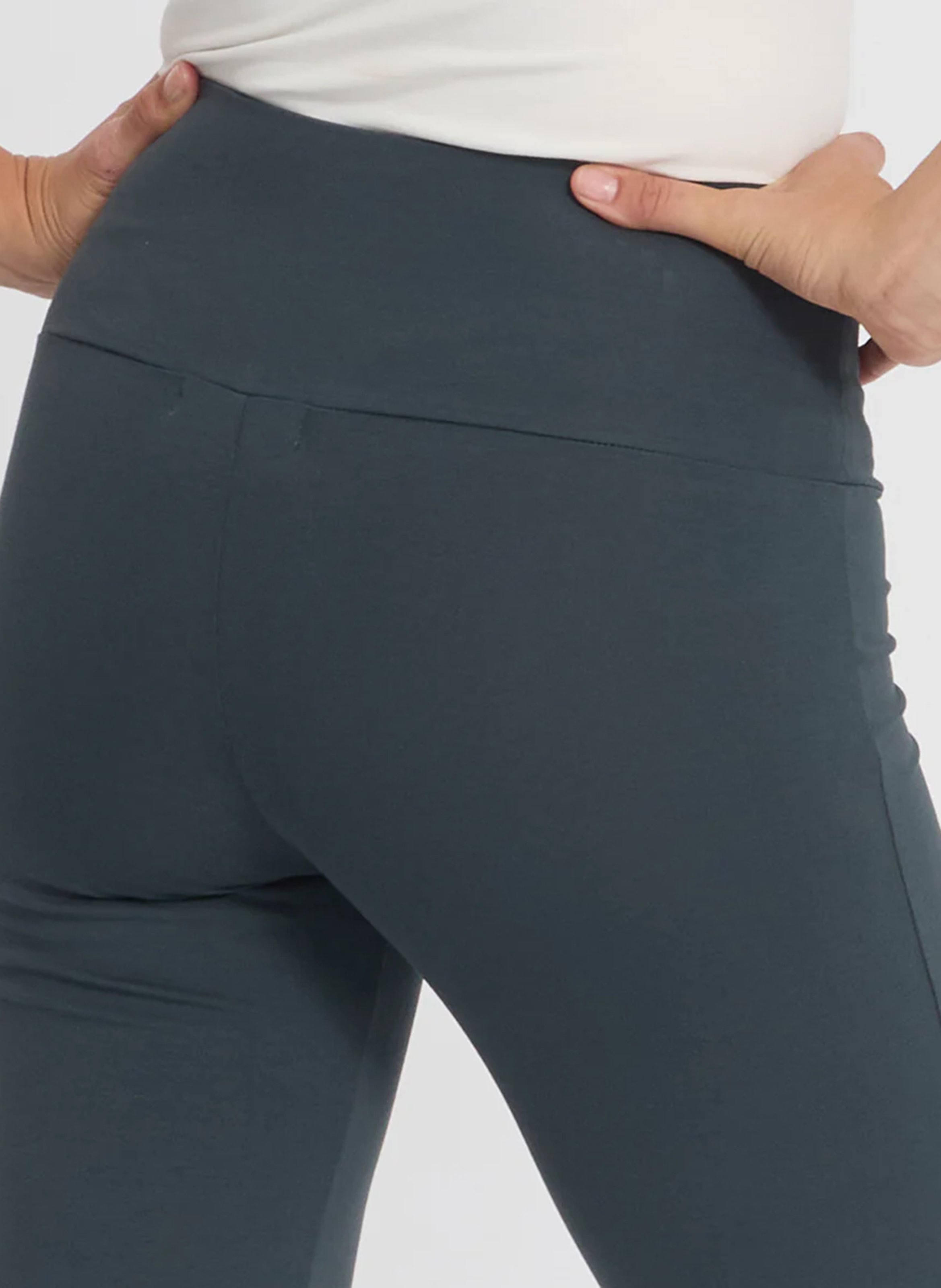 Legging uni taille haute élastiqué YOGA SEARCHER Vert
